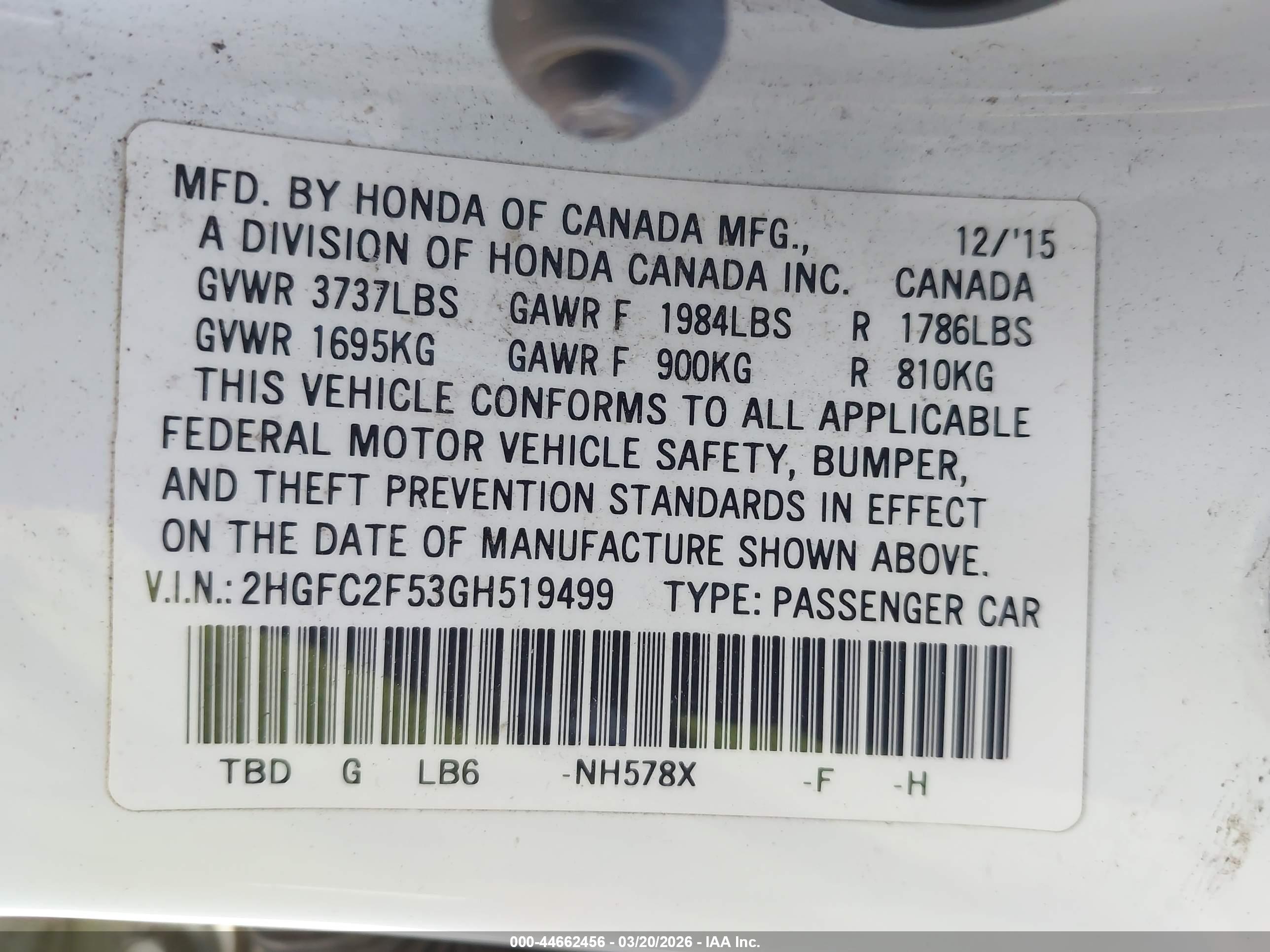 HONDA CIVIC image 9