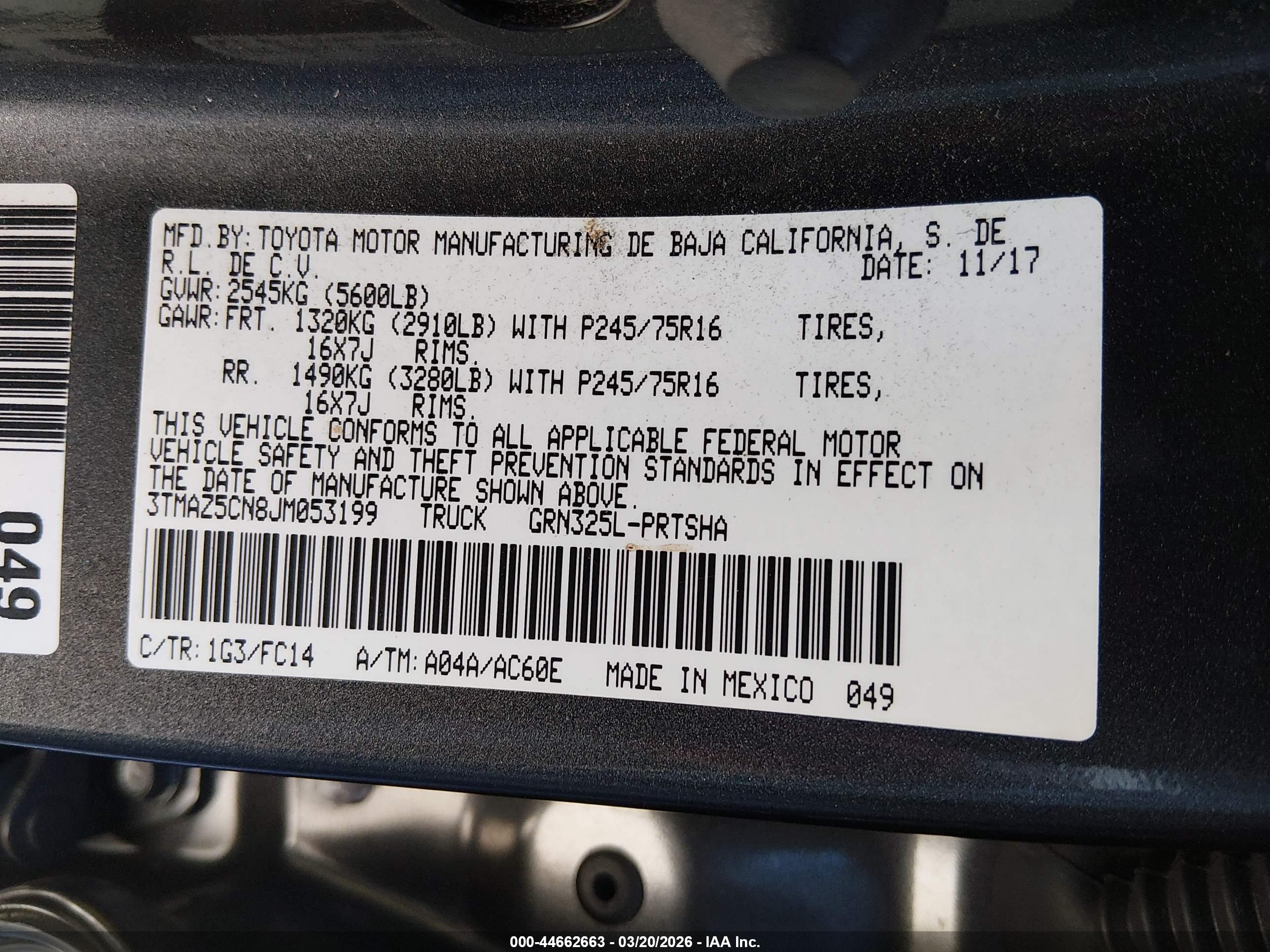 TOYOTA TACOMA image 9