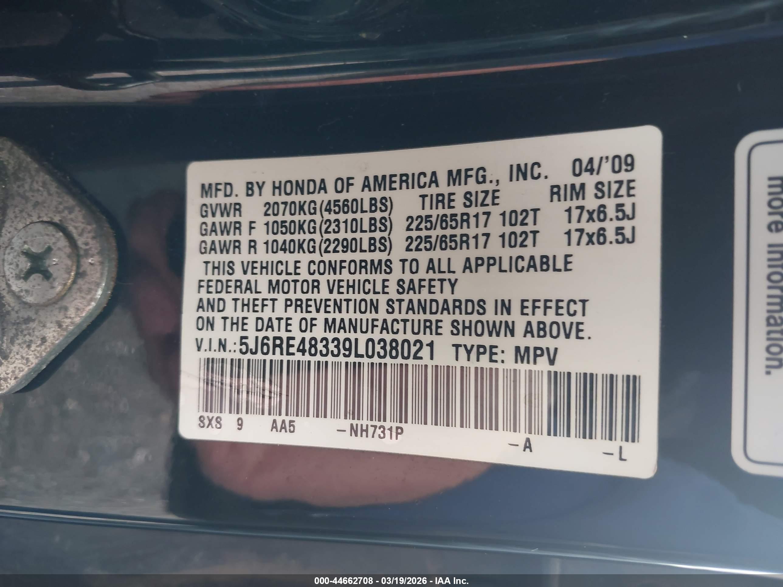 HONDA CR-V image 9