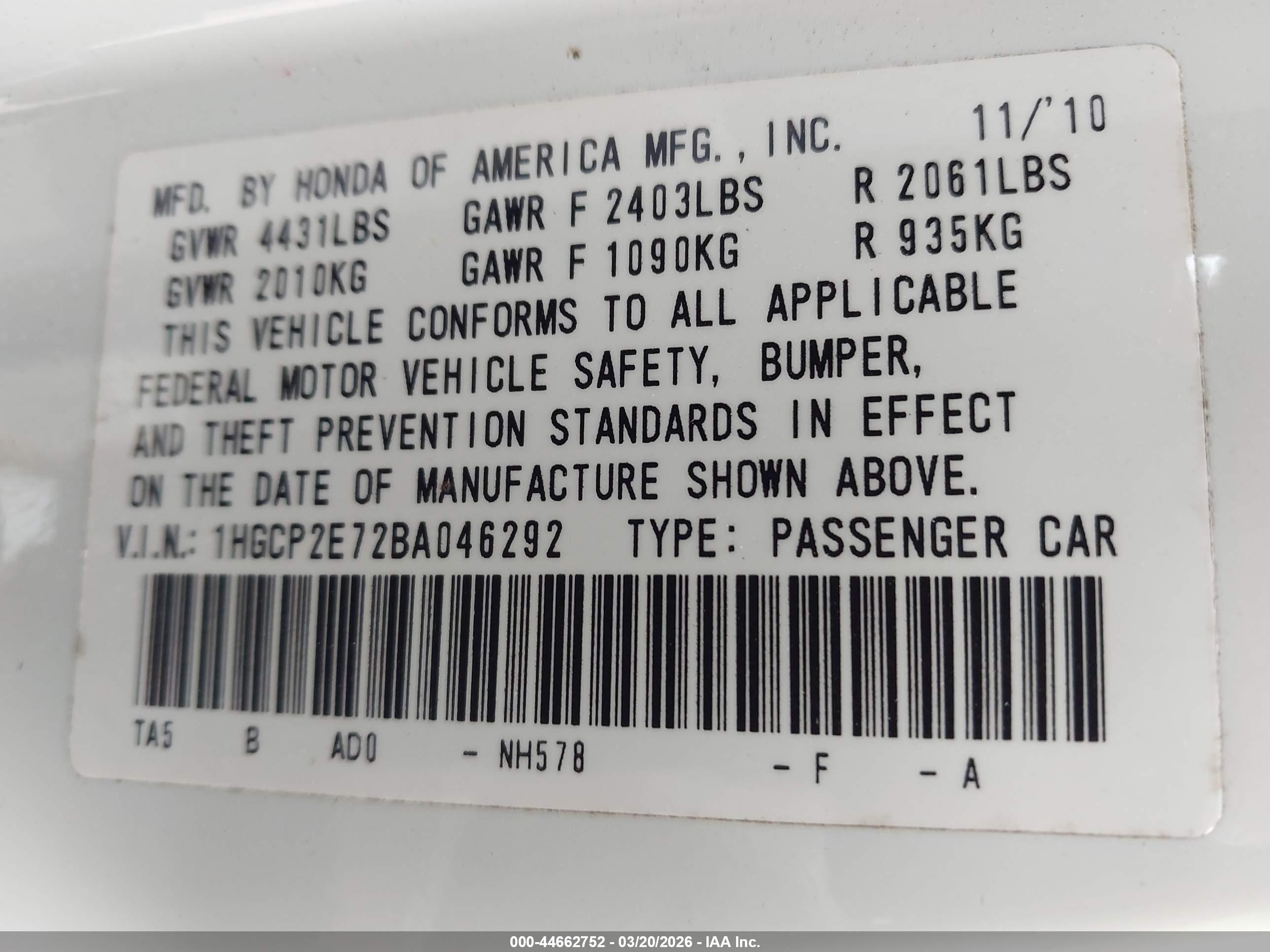 HONDA ACCORD image 9