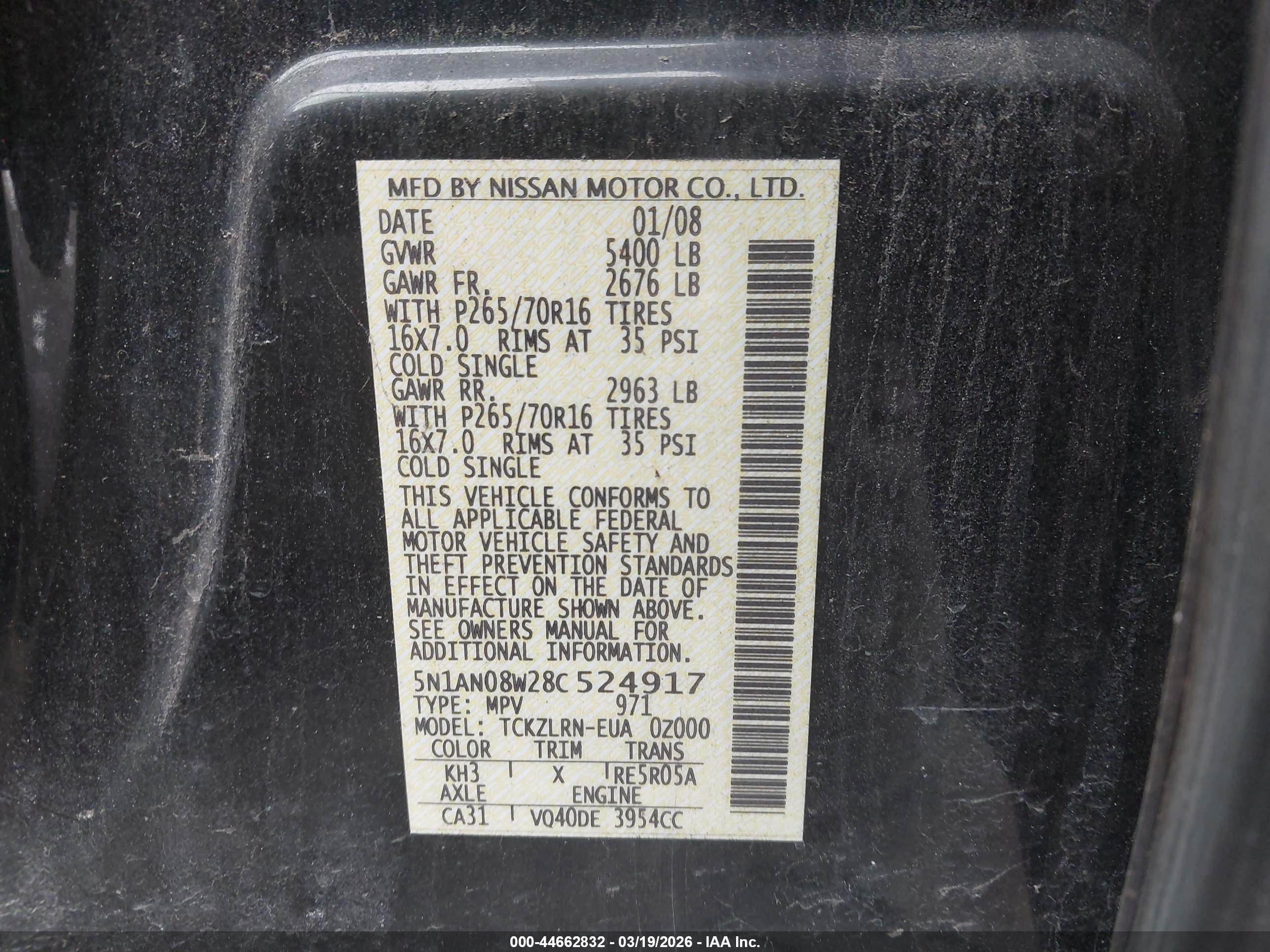 NISSAN XTERRA image 9