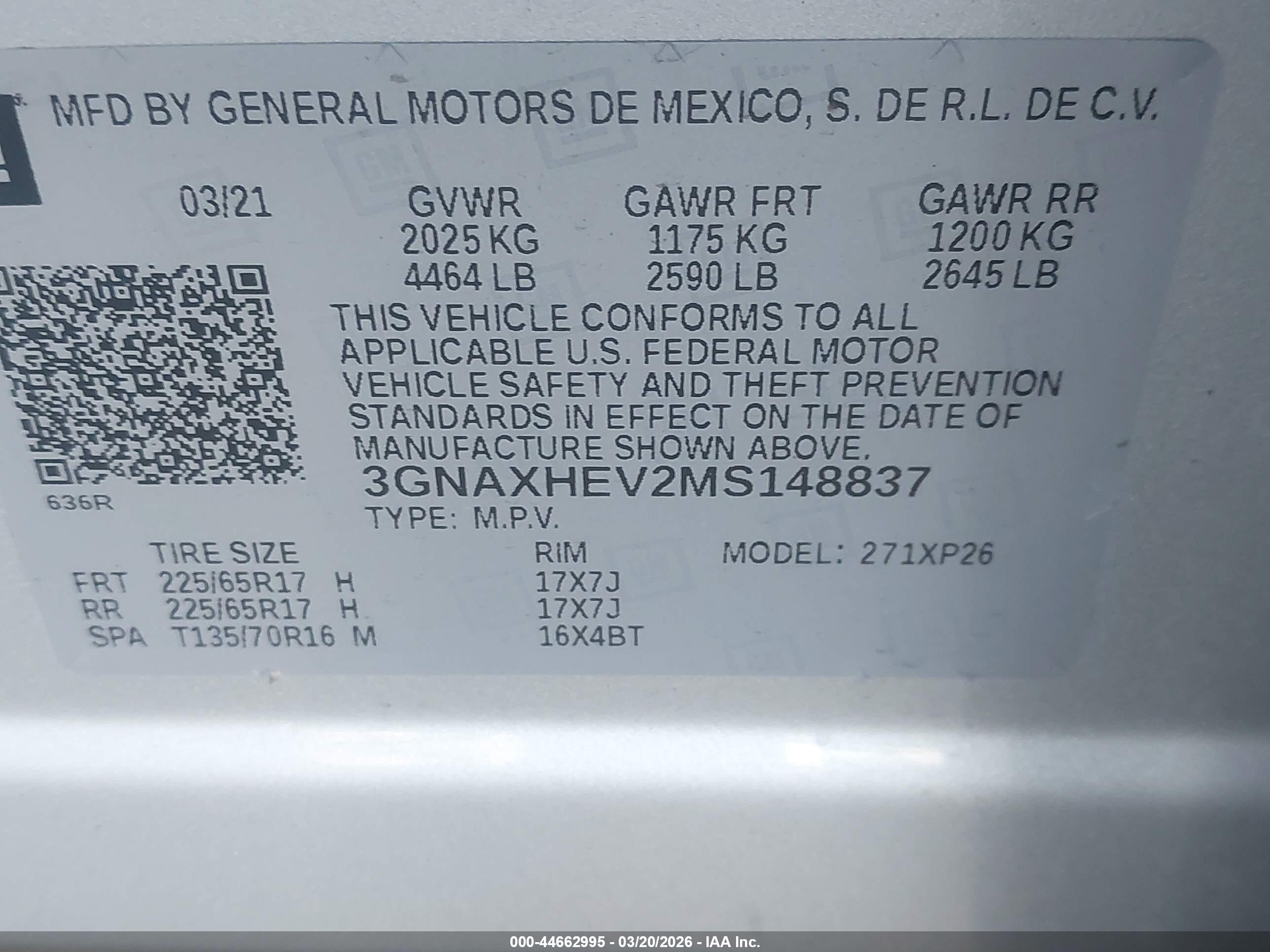 CHEVROLET EQUINOX image 9
