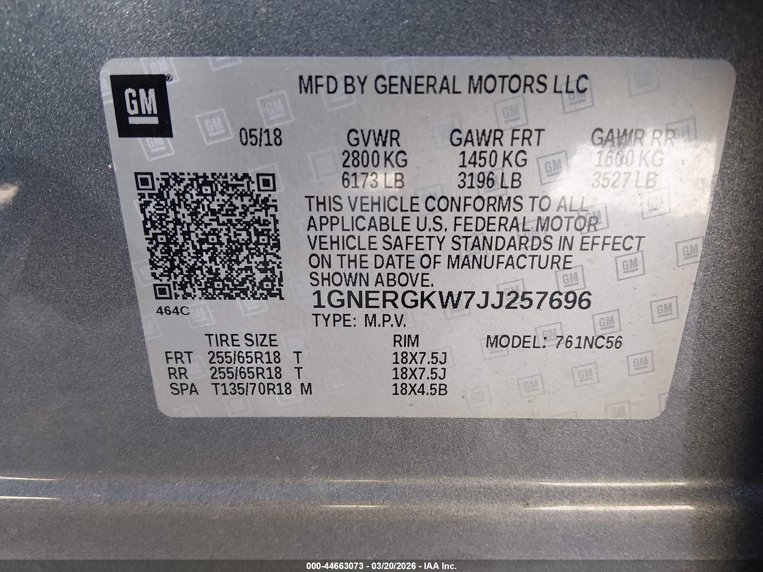 CHEVROLET TRAVERSE image 9