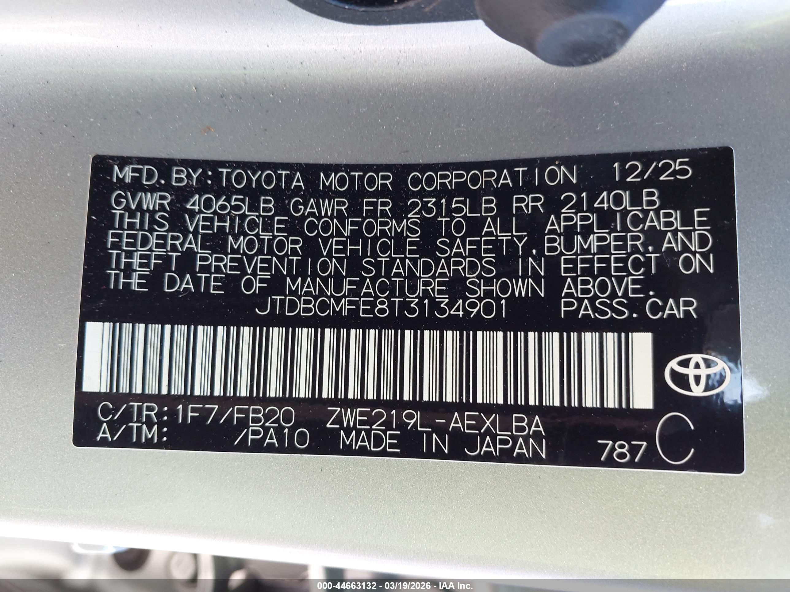 TOYOTA COROLLA image 9