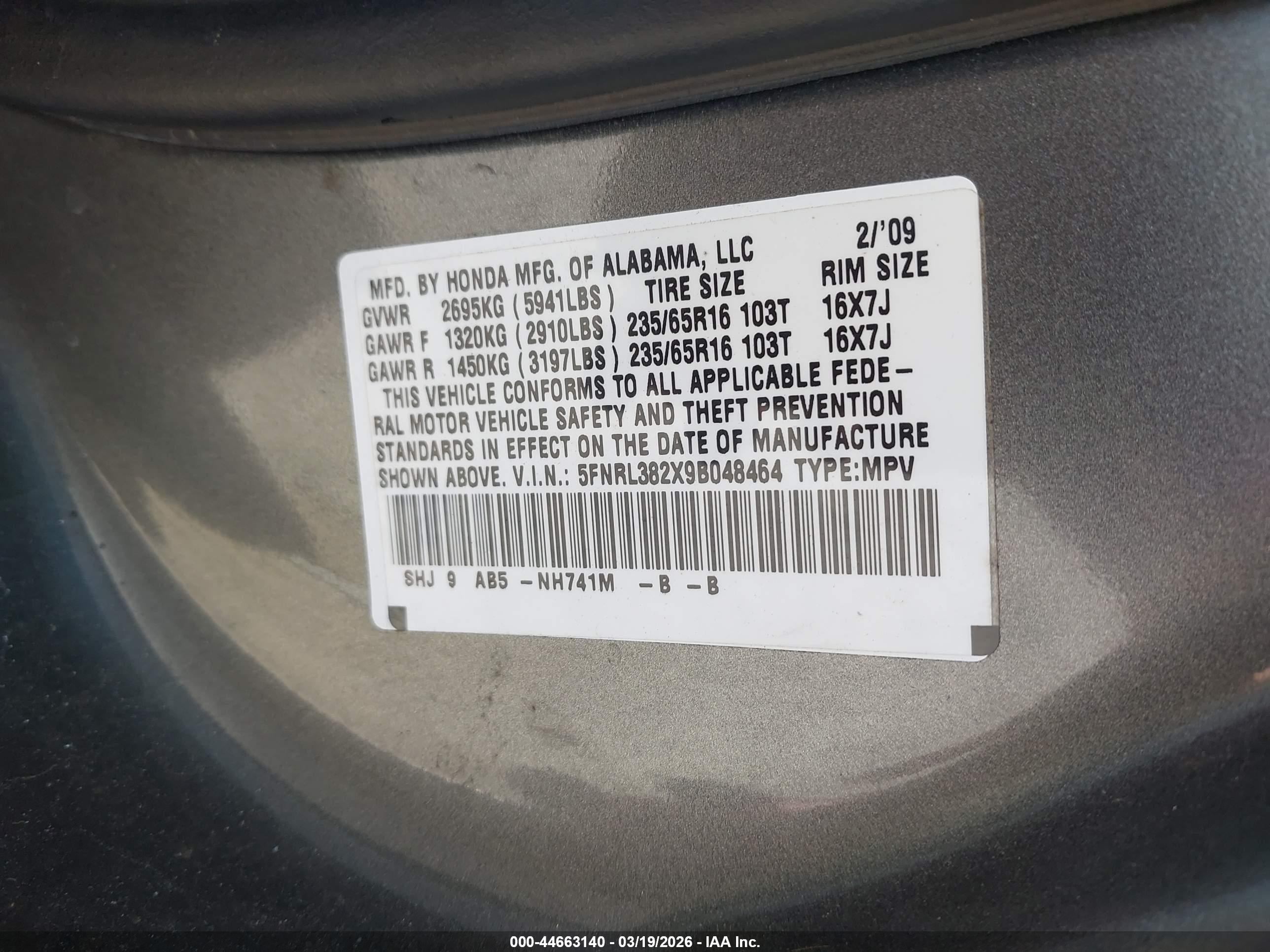 HONDA ODYSSEY image 9