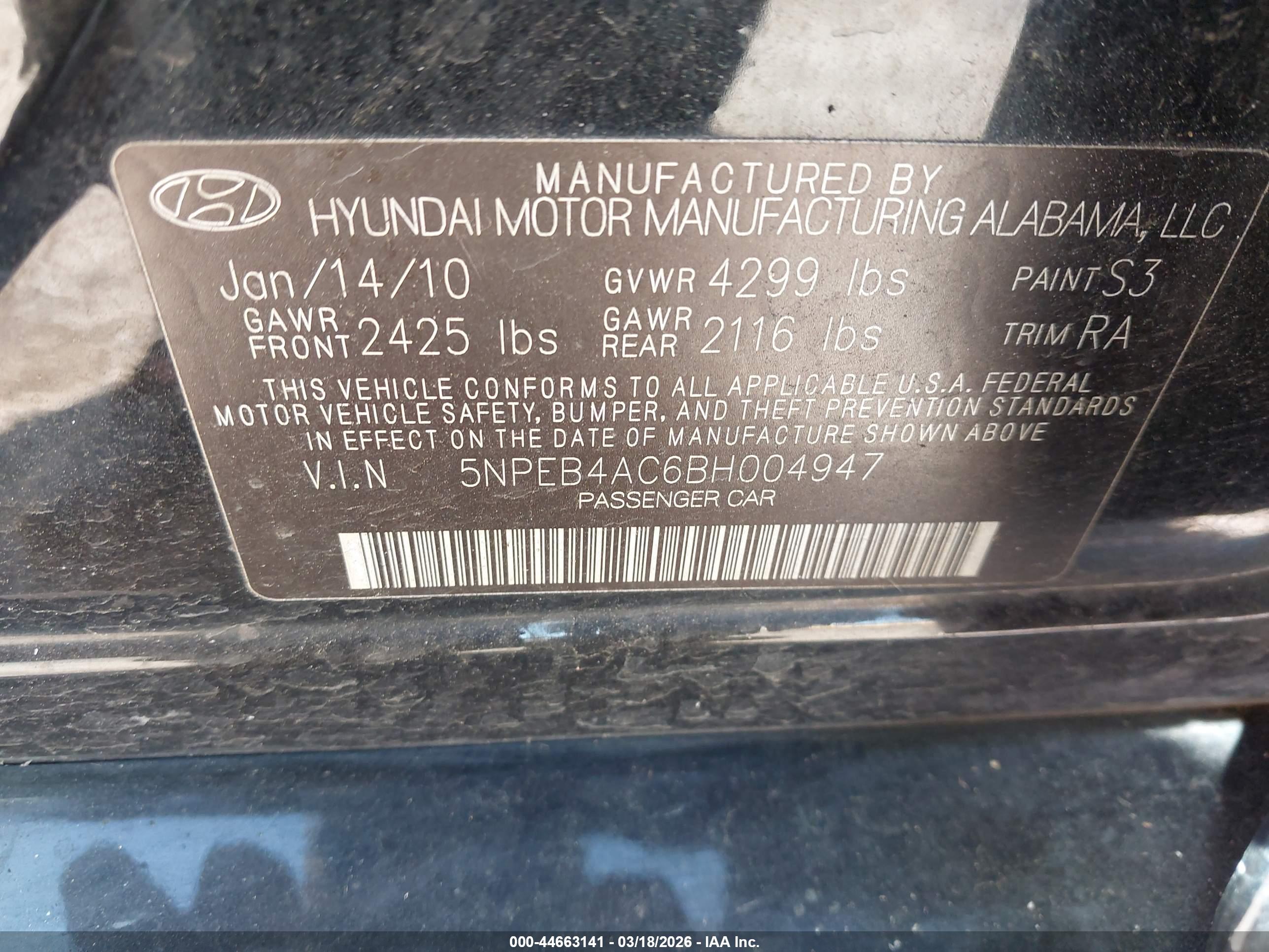 HYUNDAI SONATA image 9