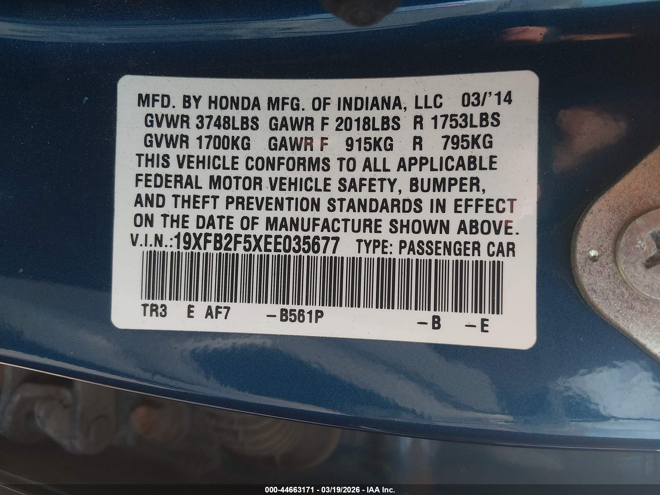 HONDA CIVIC image 9