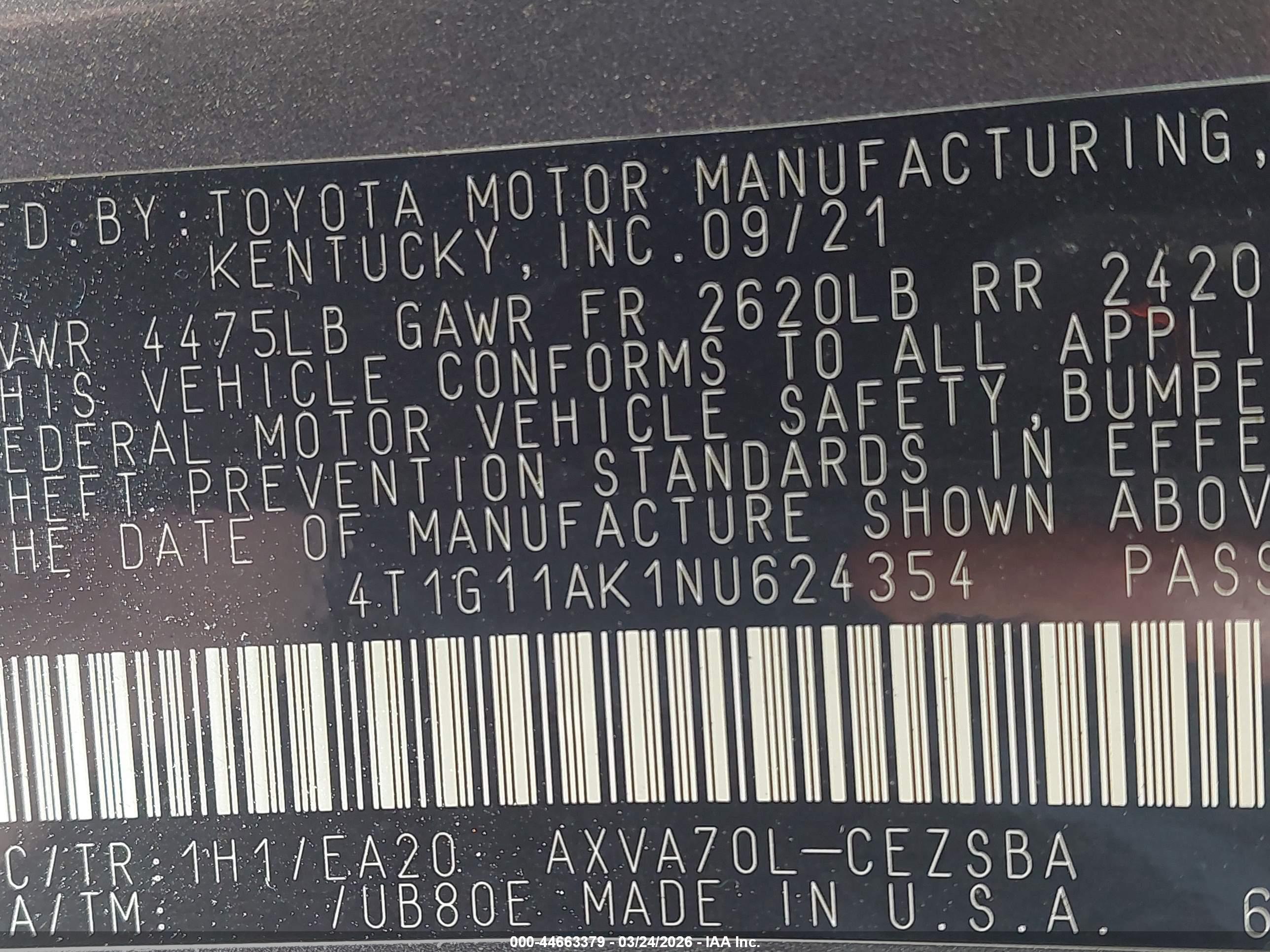 TOYOTA CAMRY image 9