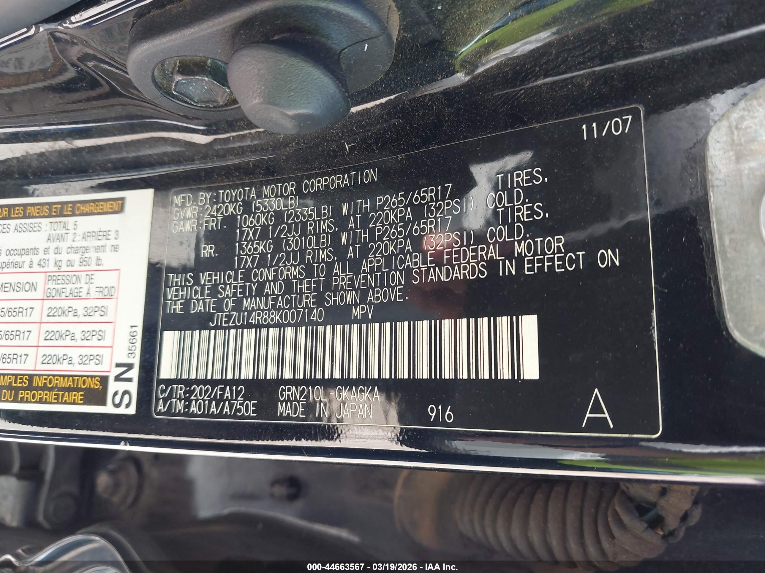 TOYOTA 4RUNNER image 9