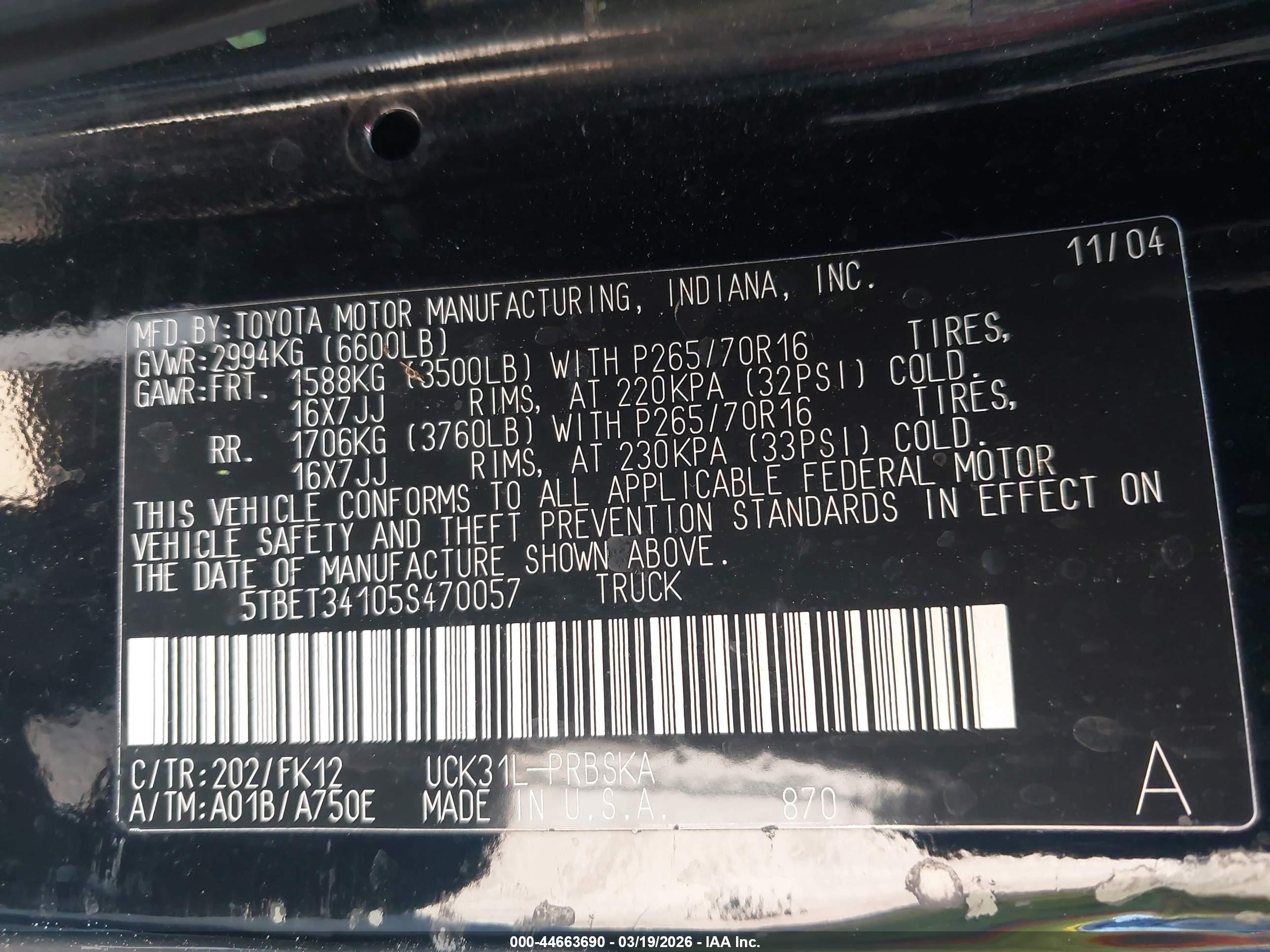 TOYOTA TUNDRA image 9