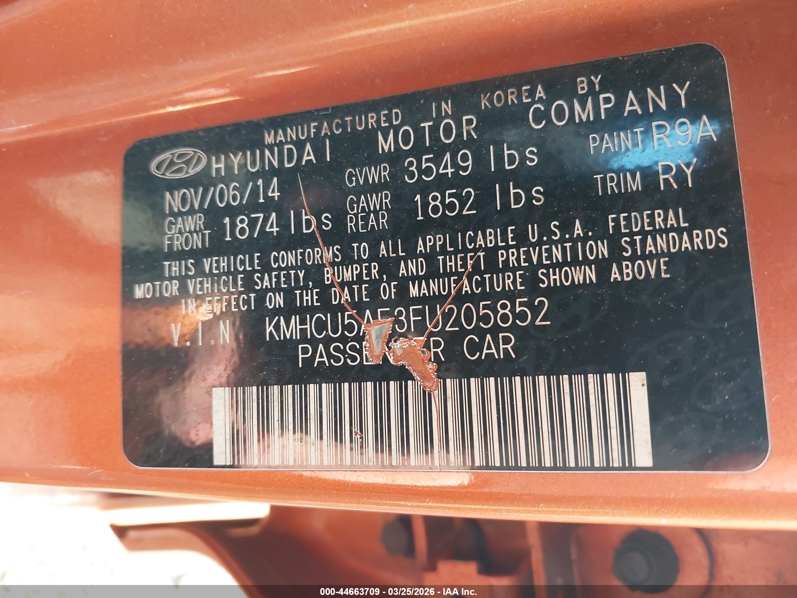 HYUNDAI ACCENT image 9