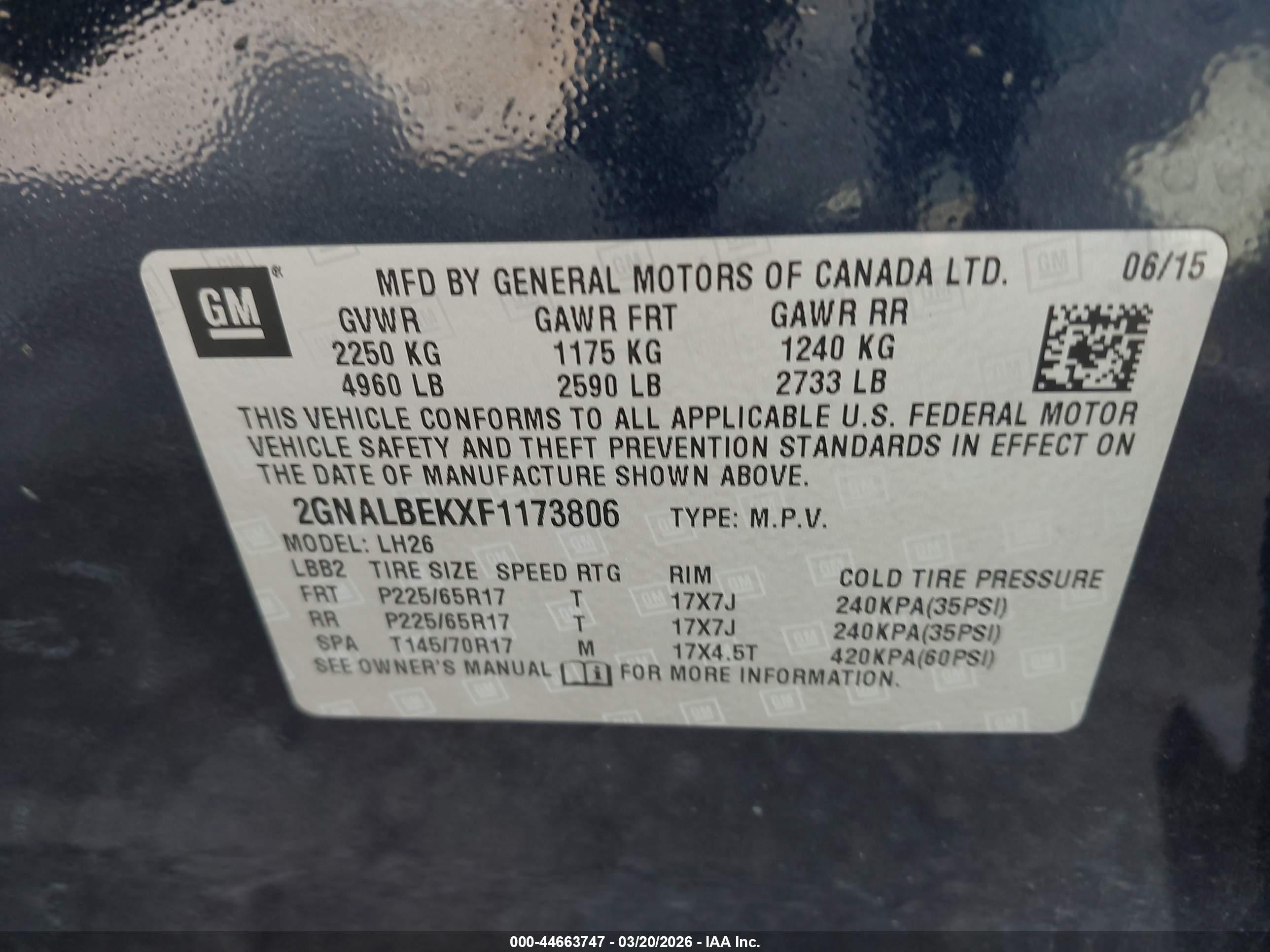 CHEVROLET EQUINOX image 9
