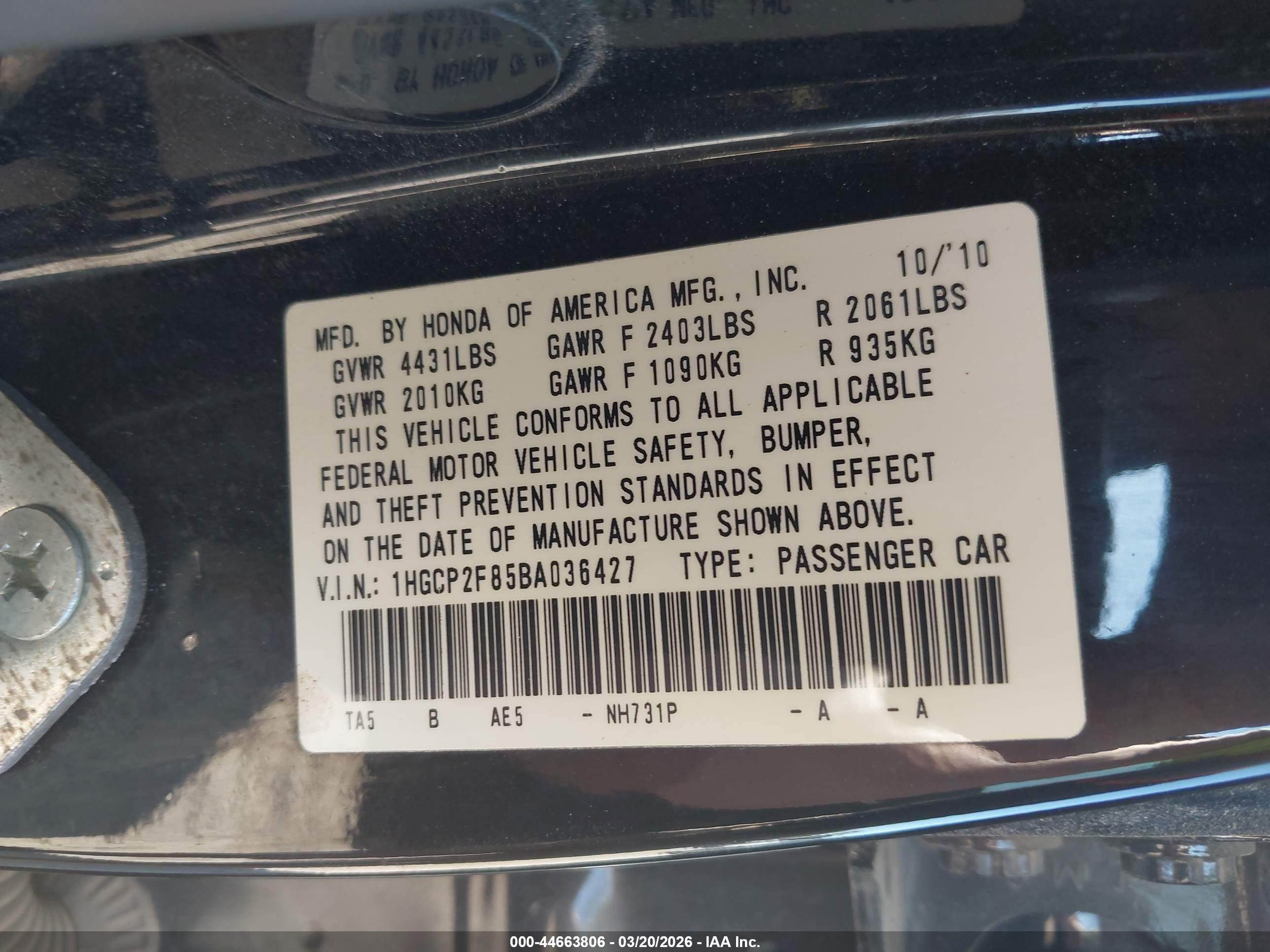 HONDA ACCORD image 9