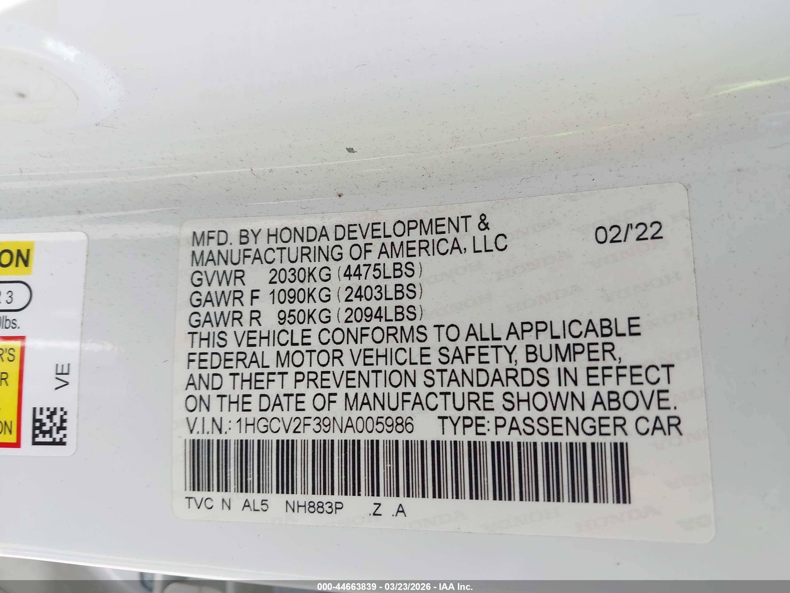 HONDA ACCORD image 9