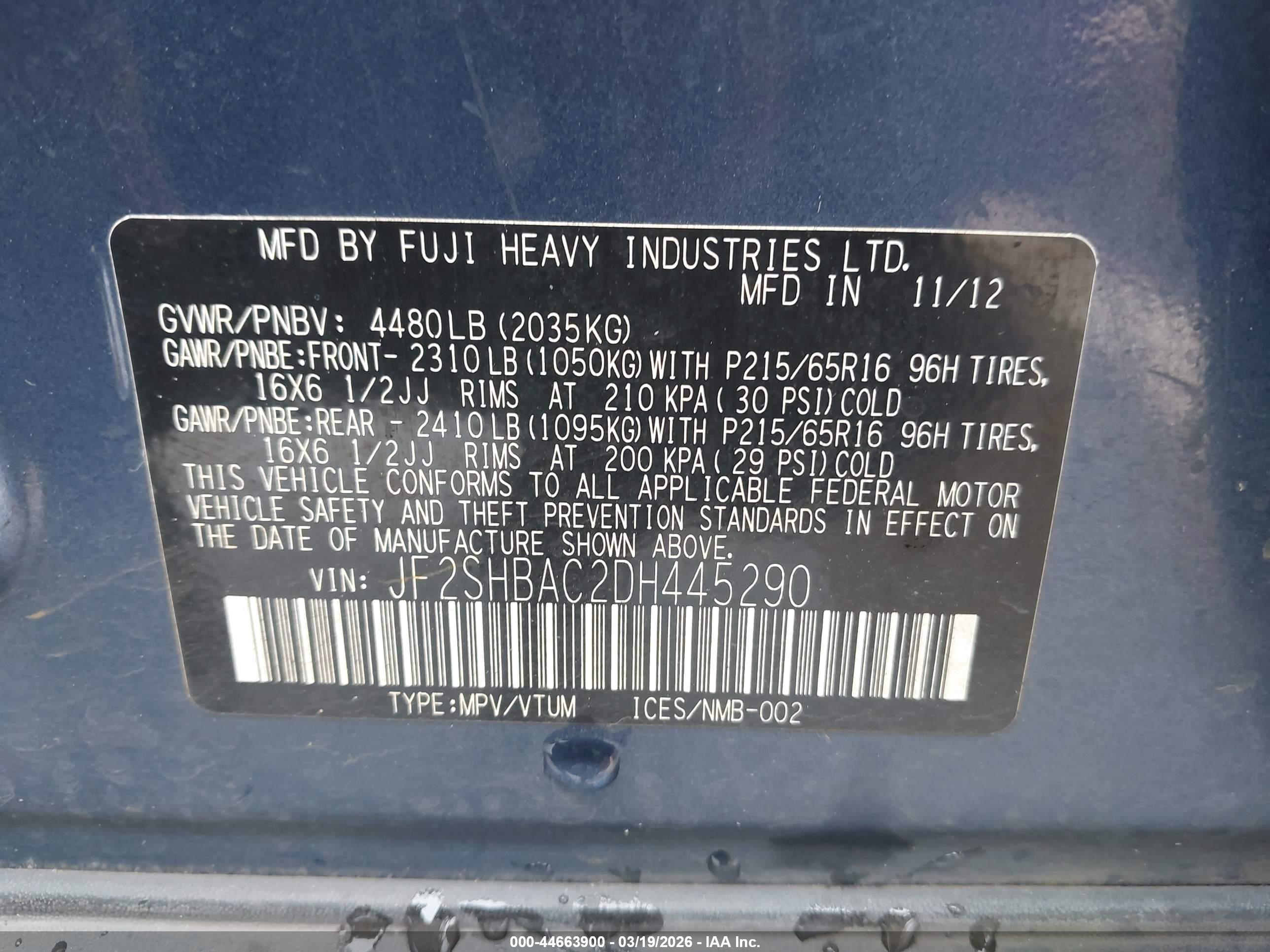 SUBARU FORESTER image 9