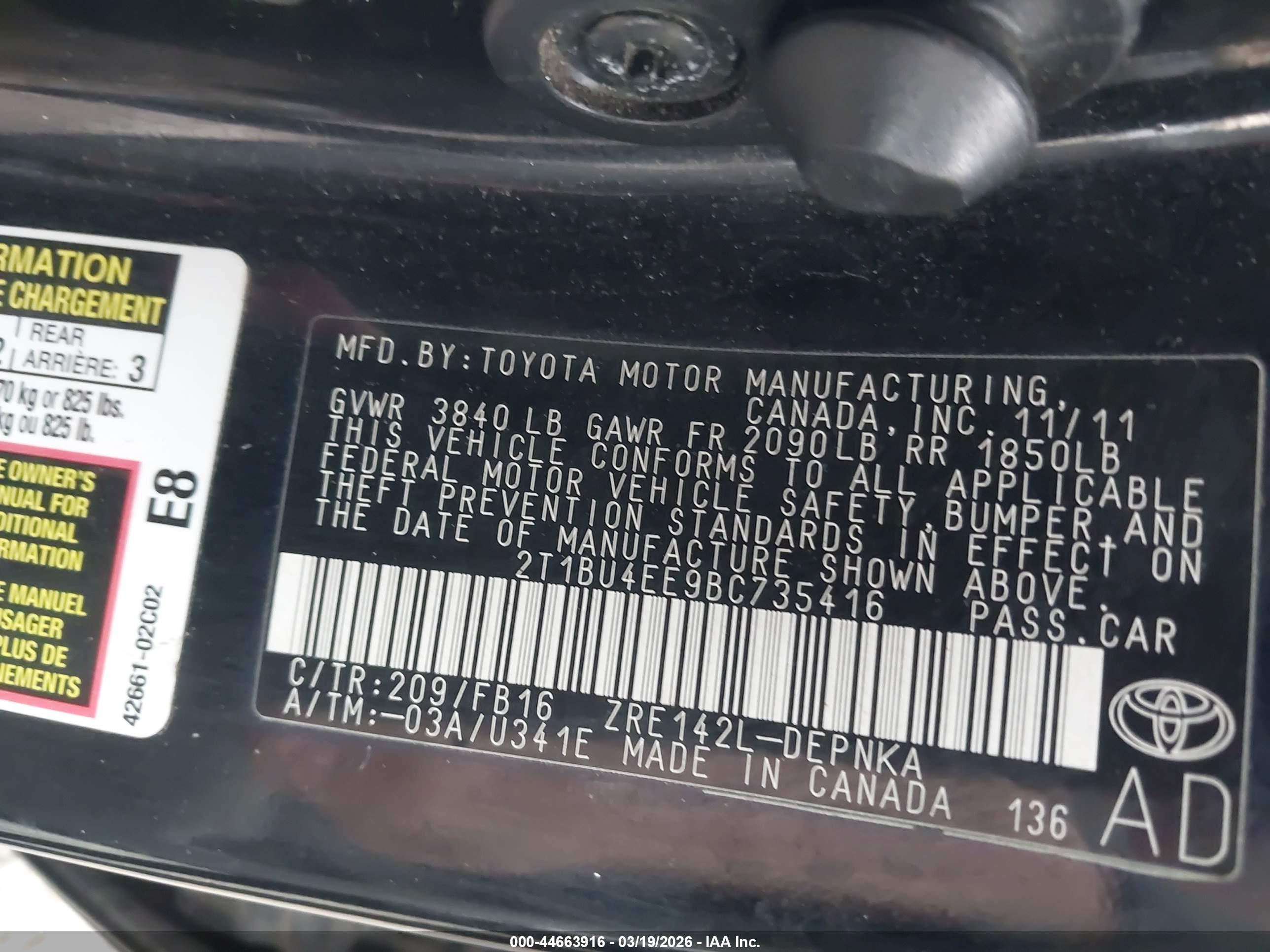 TOYOTA COROLLA image 9
