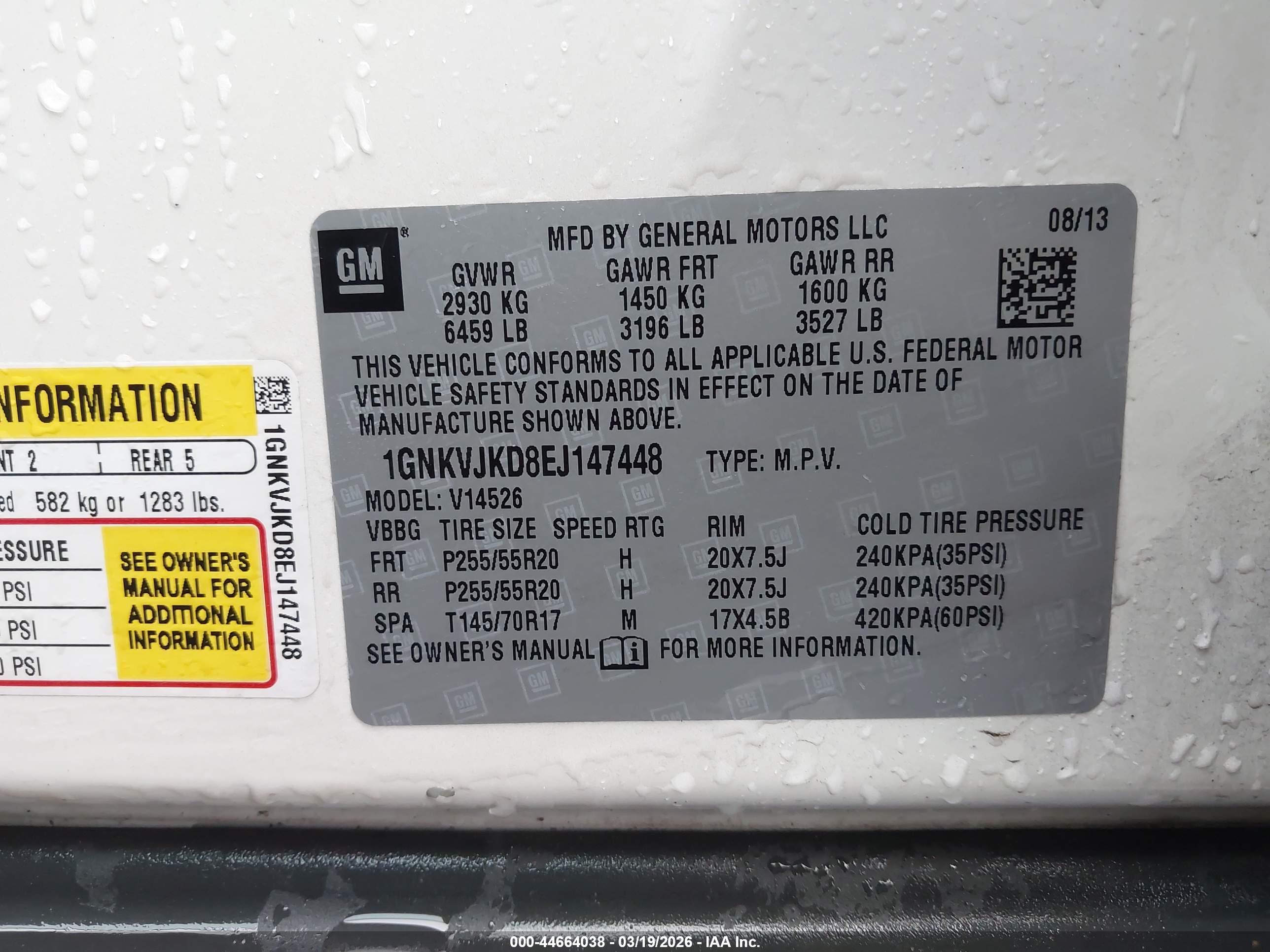 CHEVROLET TRAVERSE image 9
