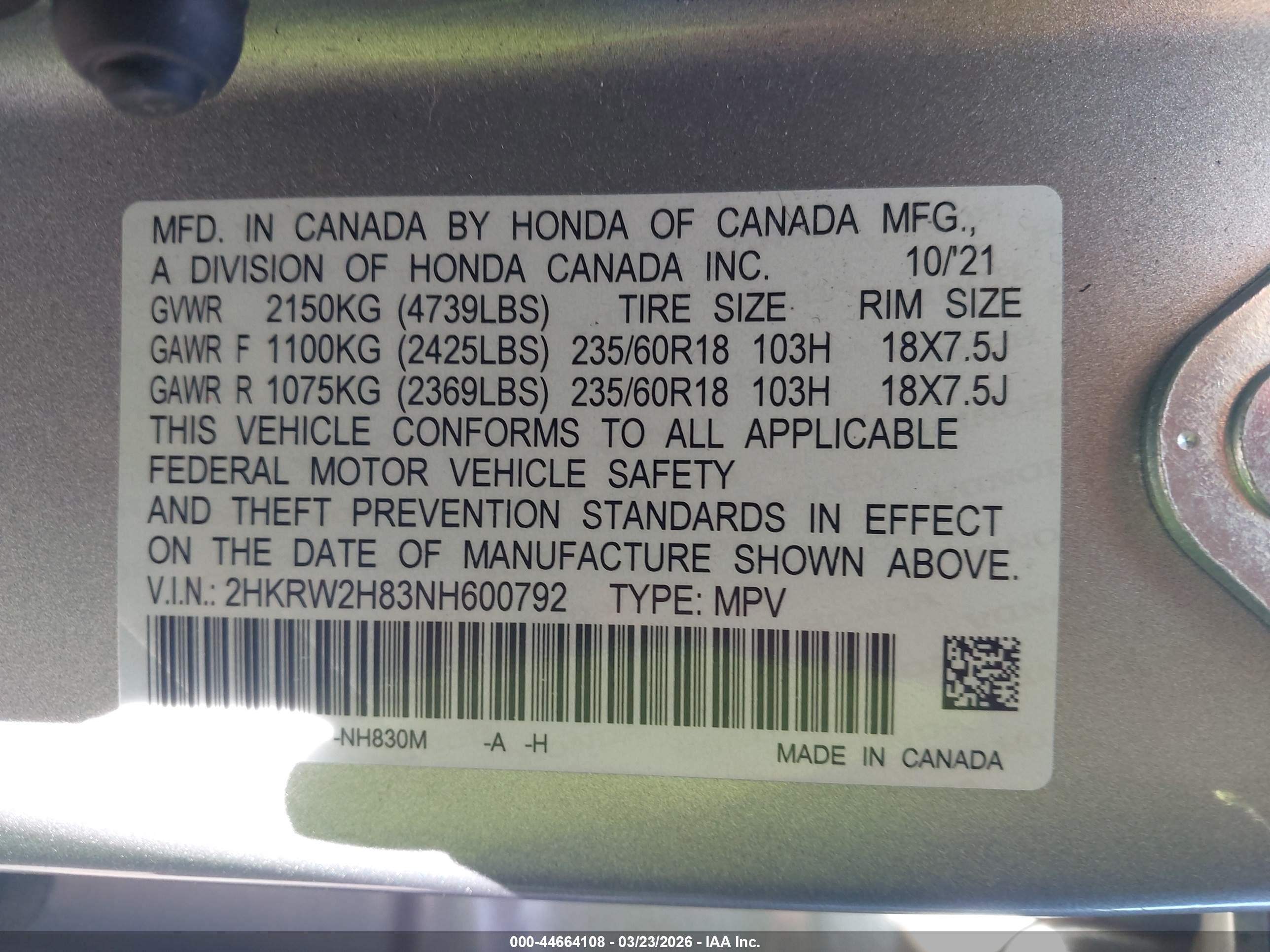 HONDA CR-V image 9