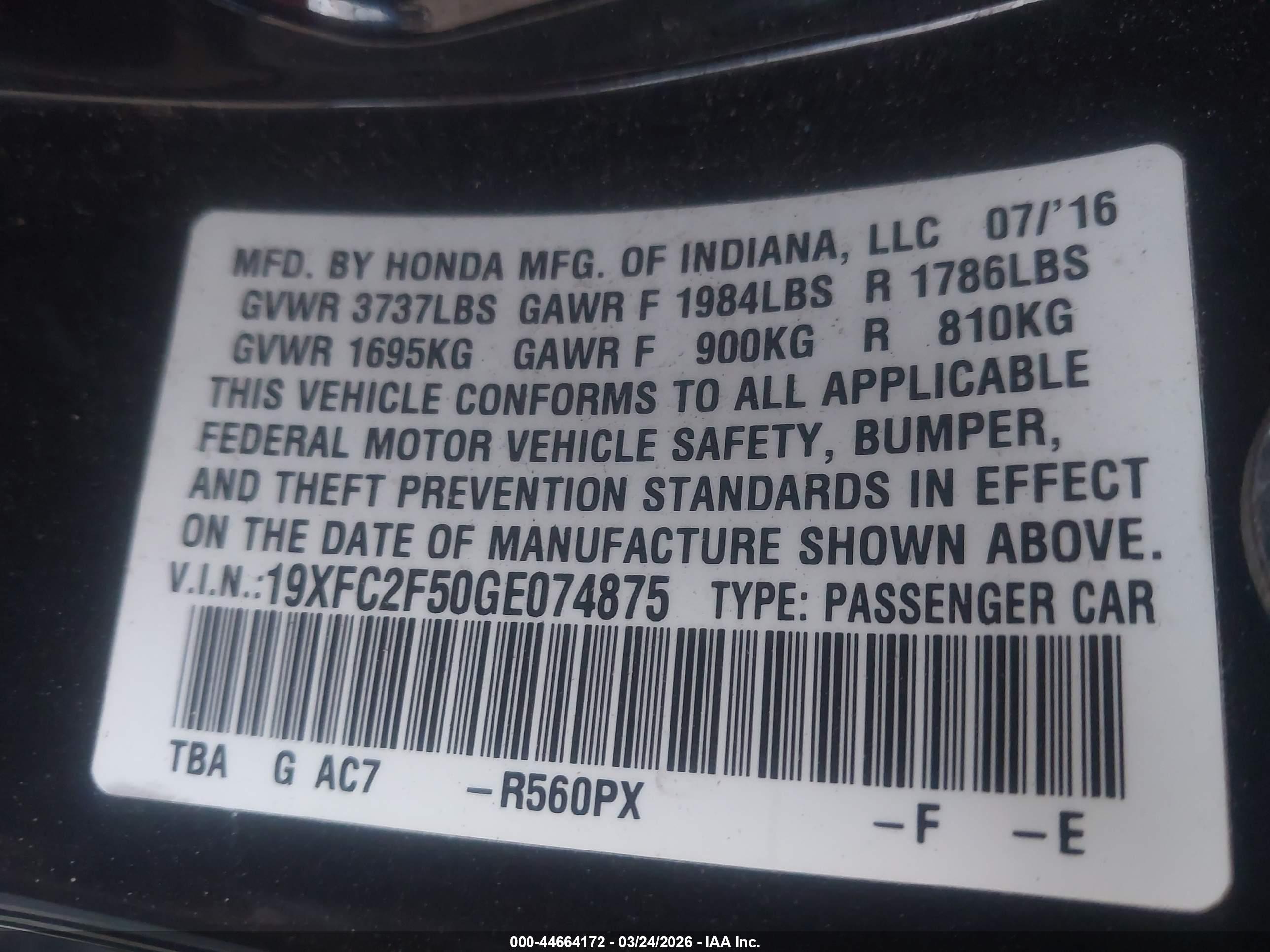 HONDA CIVIC image 9