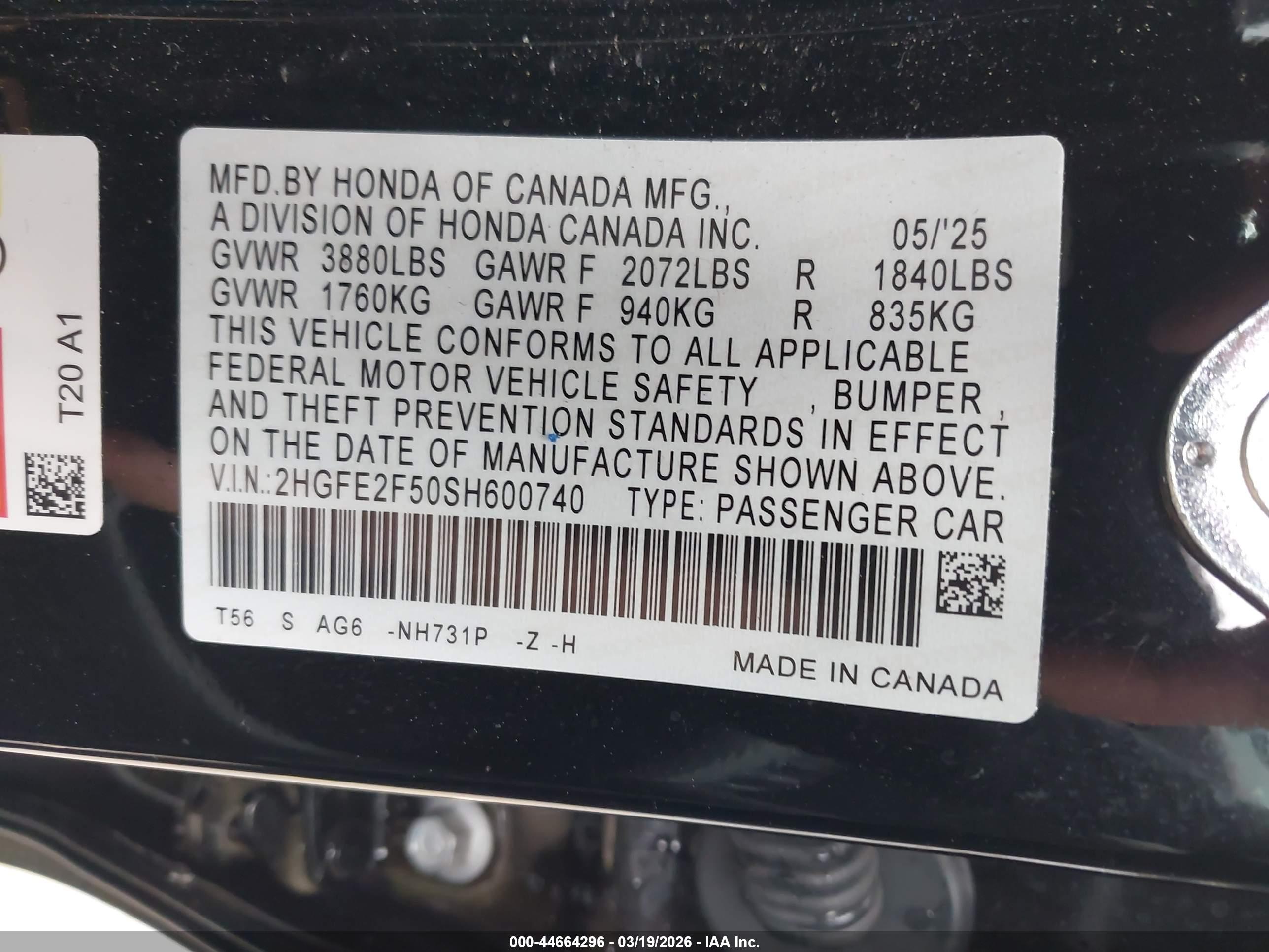HONDA CIVIC image 9