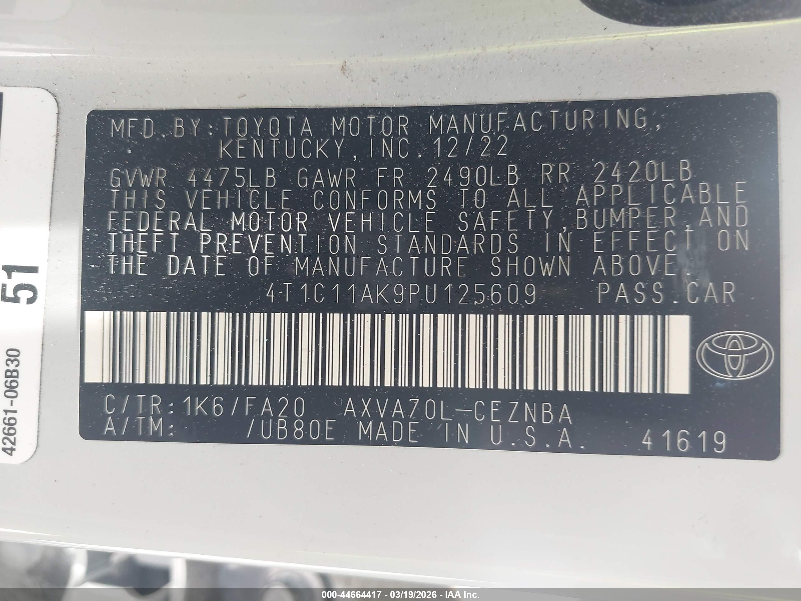 TOYOTA CAMRY image 9
