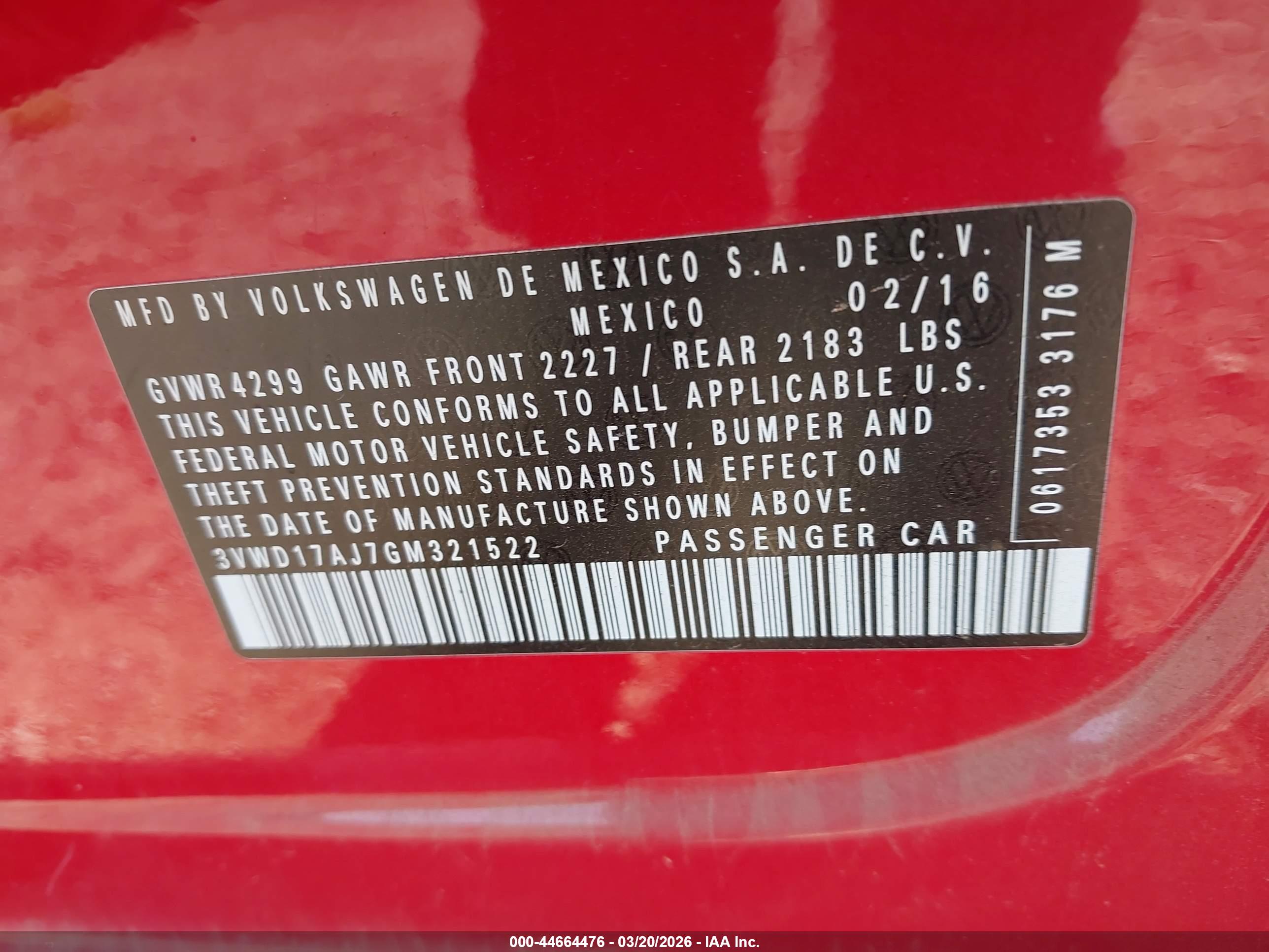 VOLKSWAGEN JETTA image 9