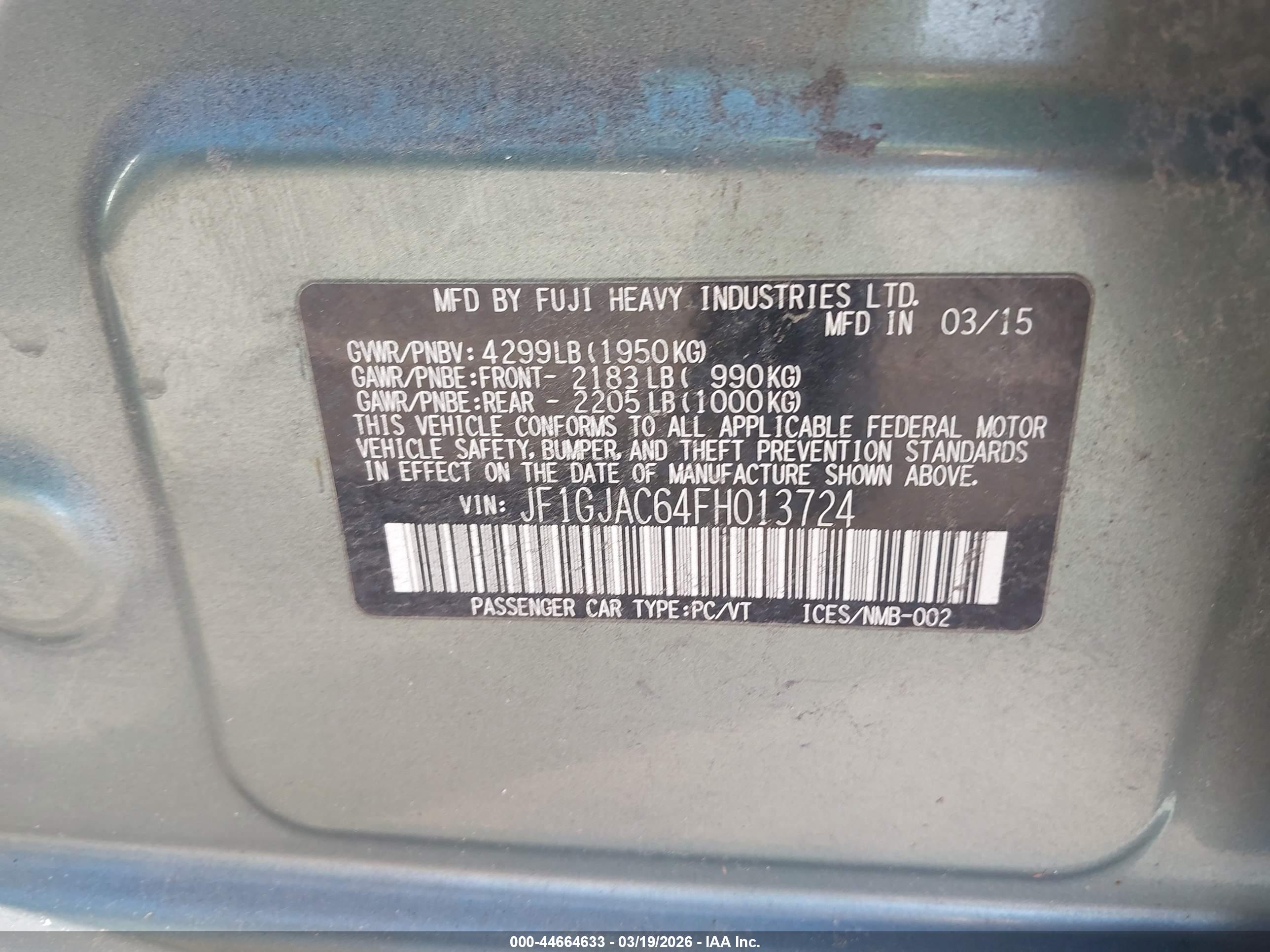 SUBARU IMPREZA image 9