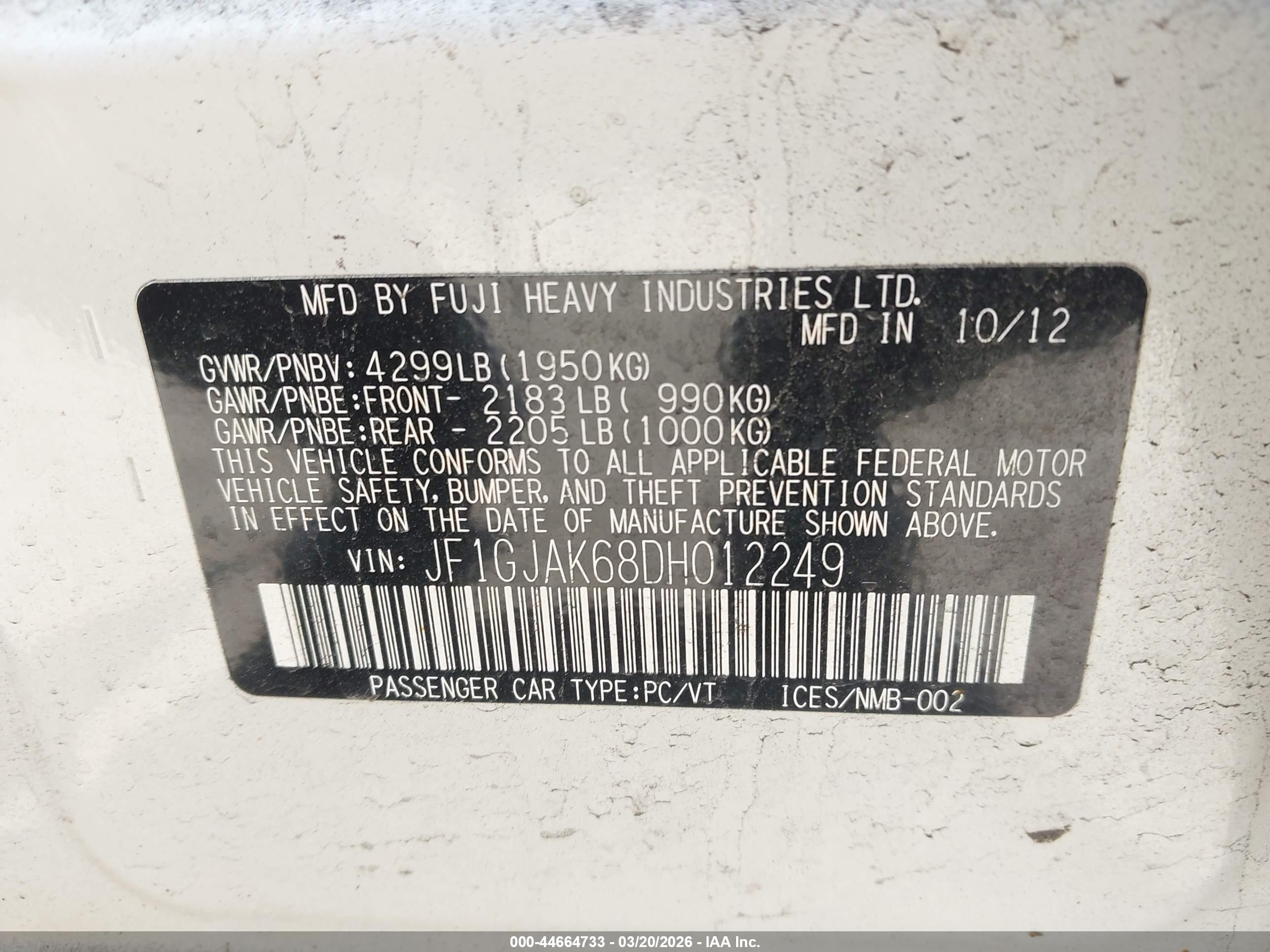 SUBARU IMPREZA image 9