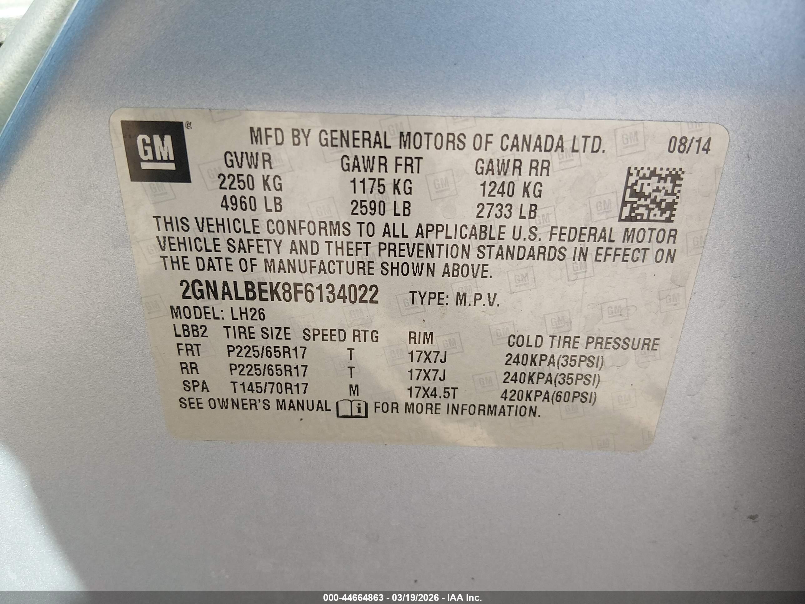 CHEVROLET EQUINOX image 9