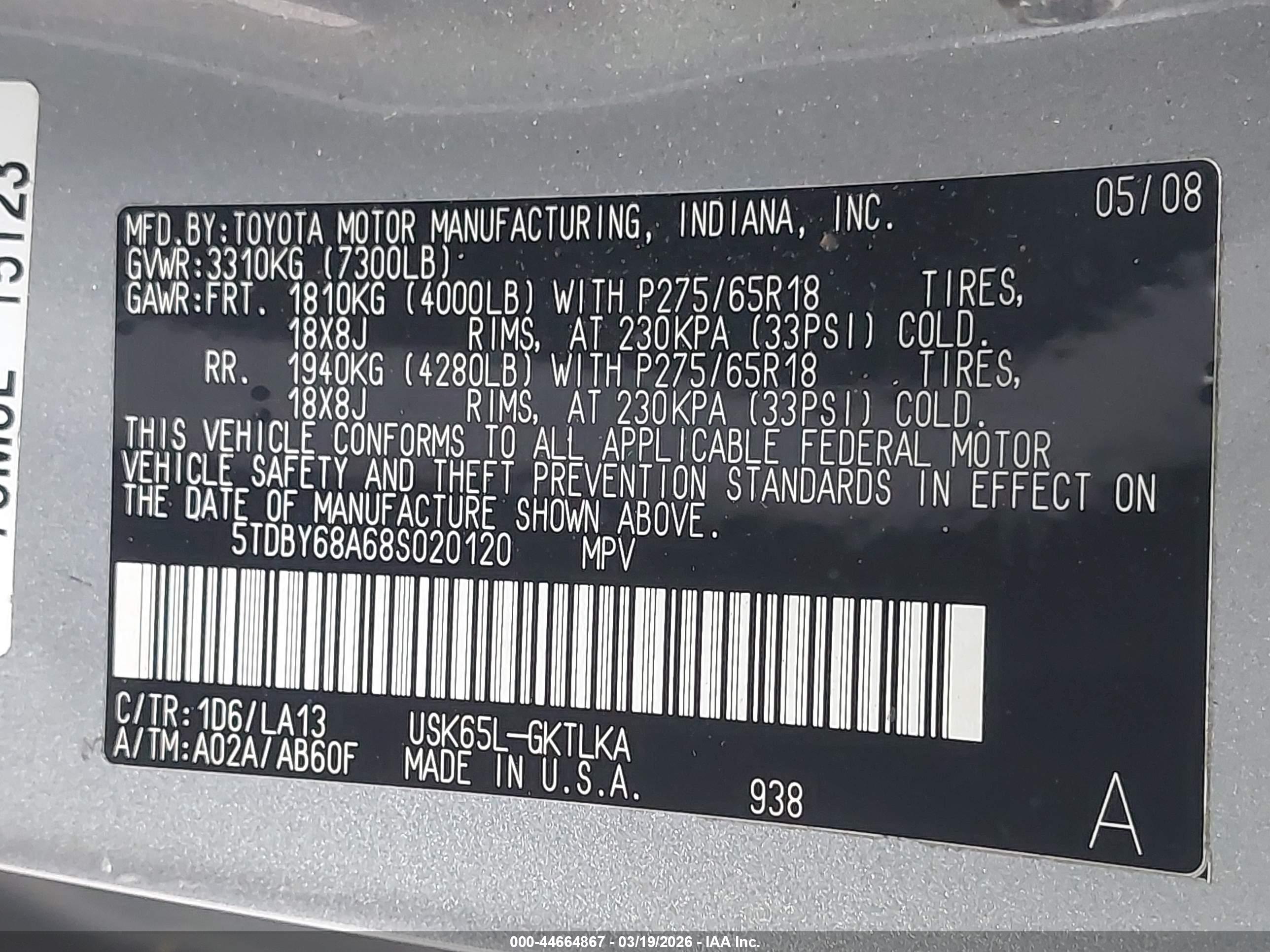 TOYOTA SEQUOIA image 9