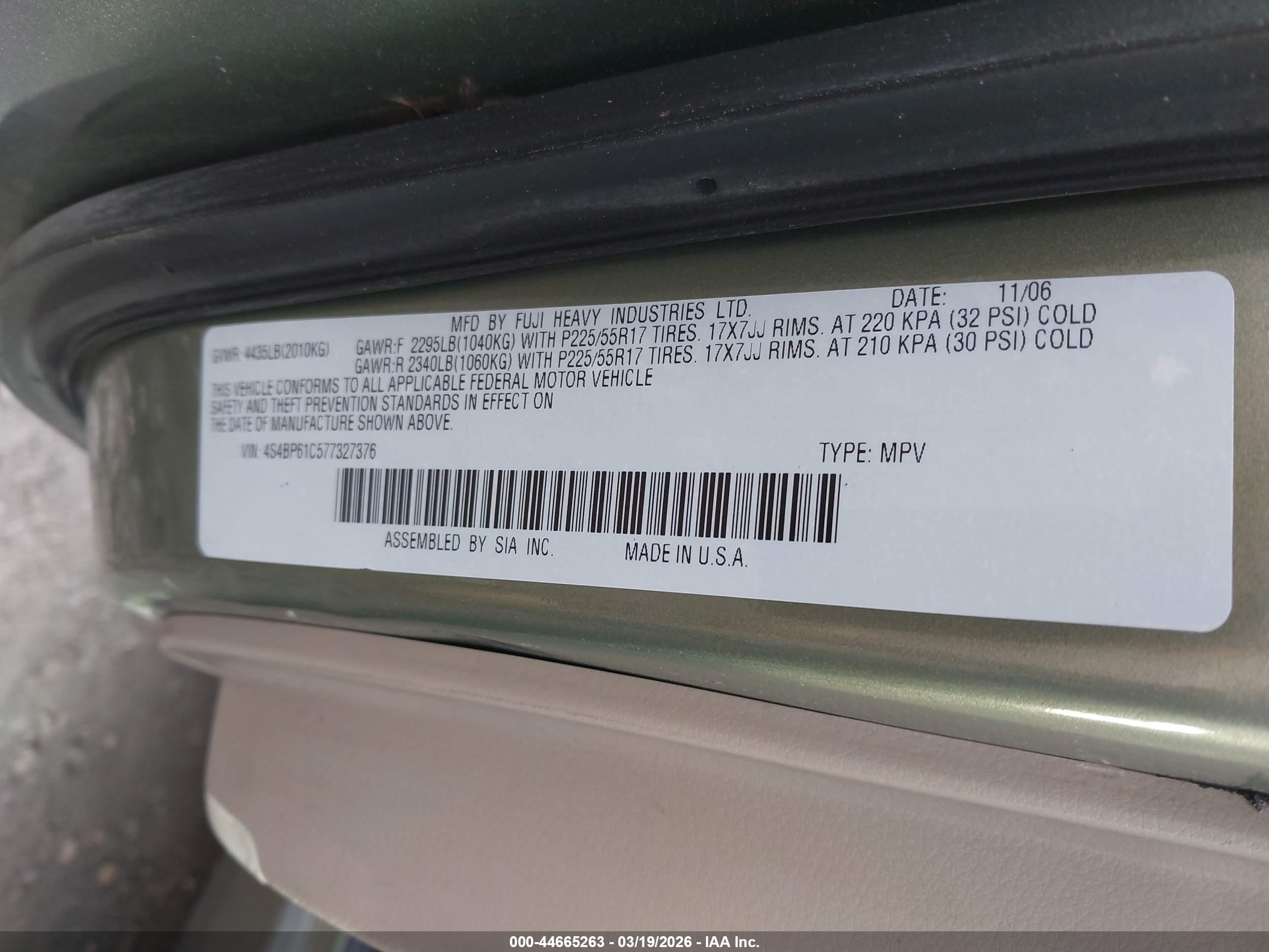 SUBARU OUTBACK image 9