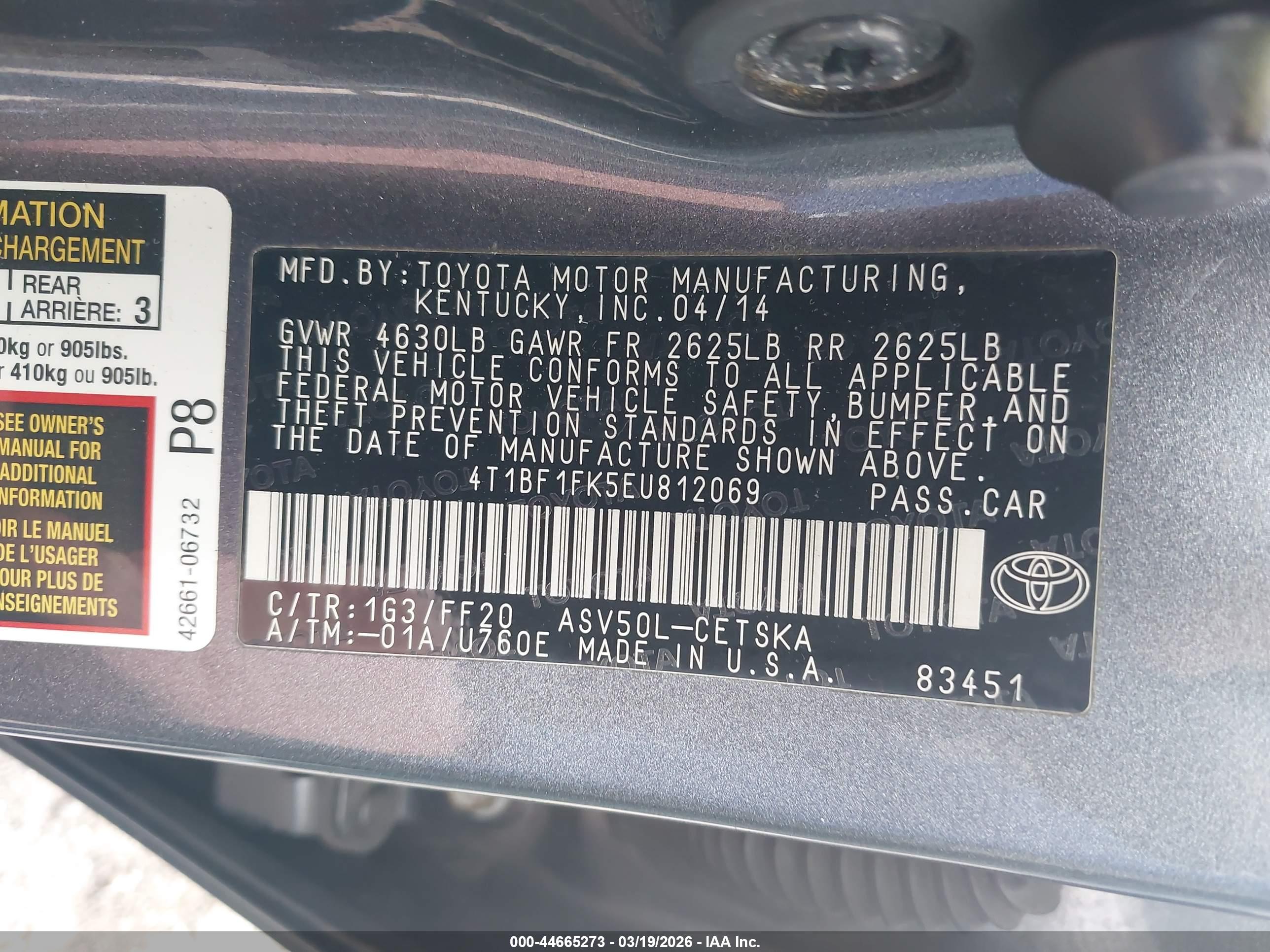 TOYOTA CAMRY image 9