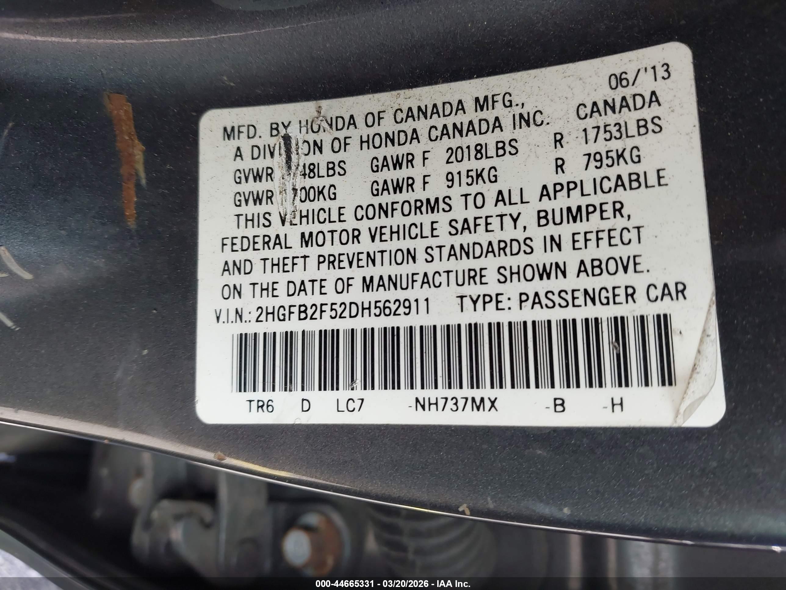 HONDA CIVIC image 9