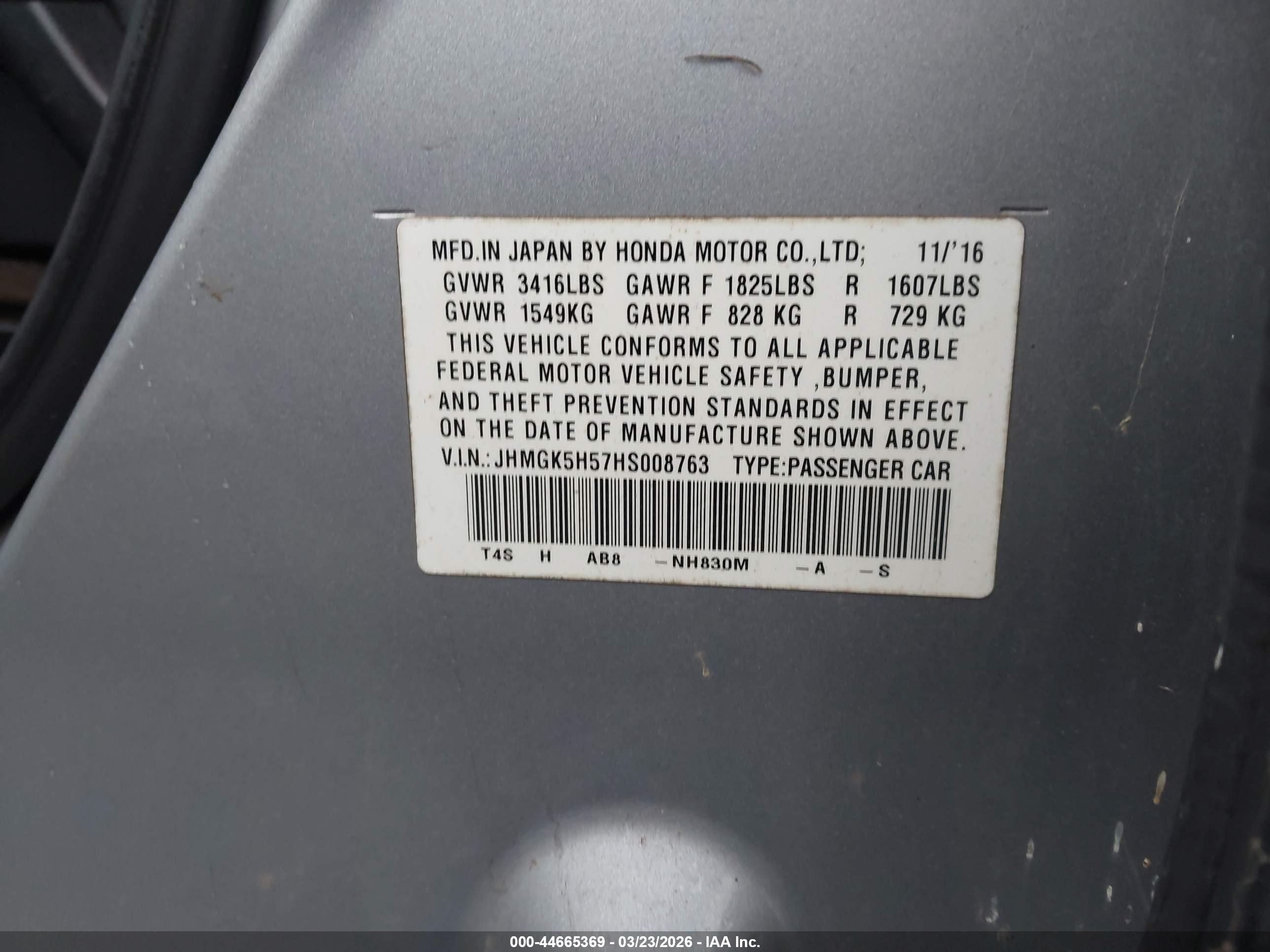 HONDA FIT image 9