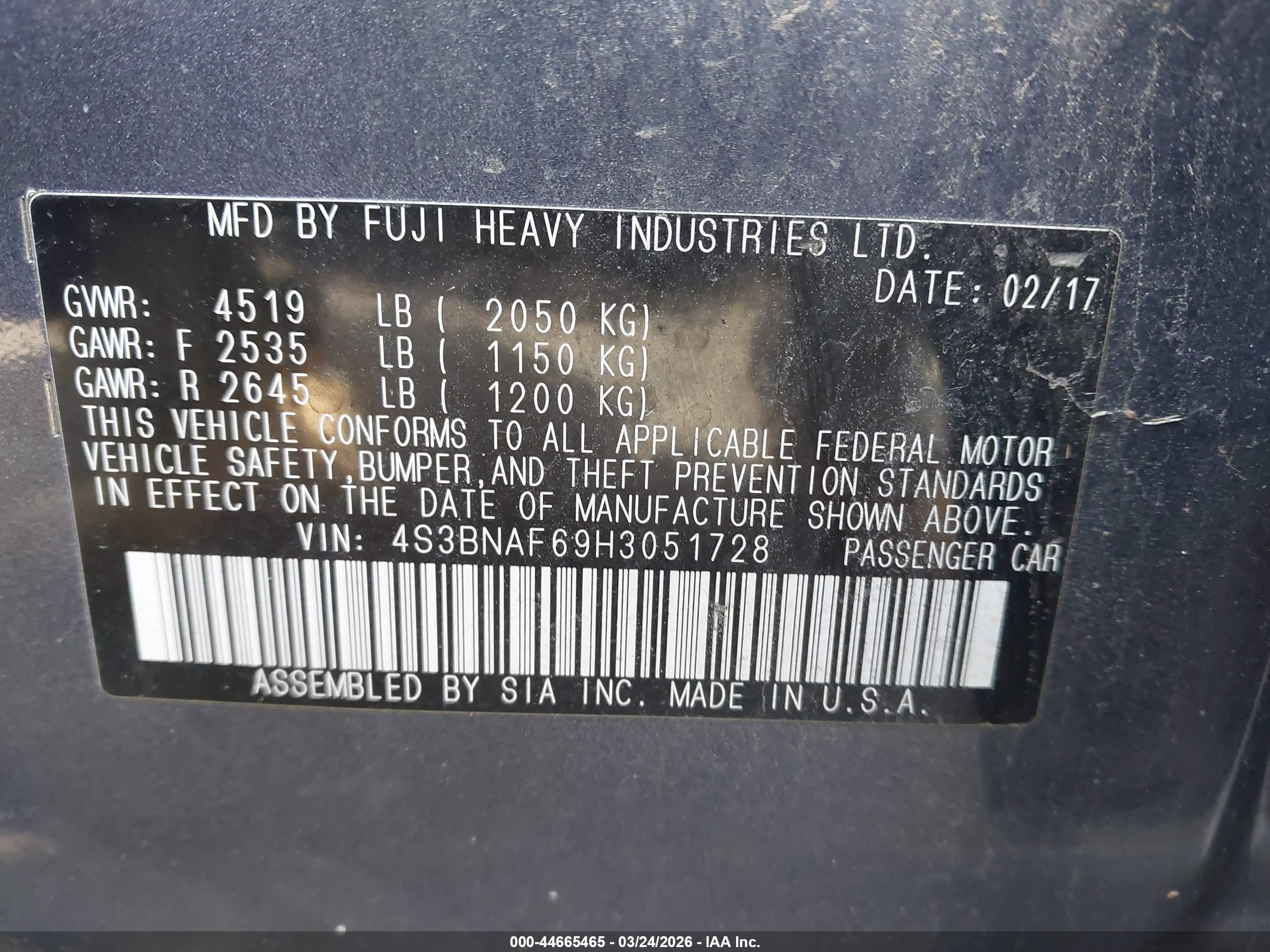 SUBARU LEGACY image 9