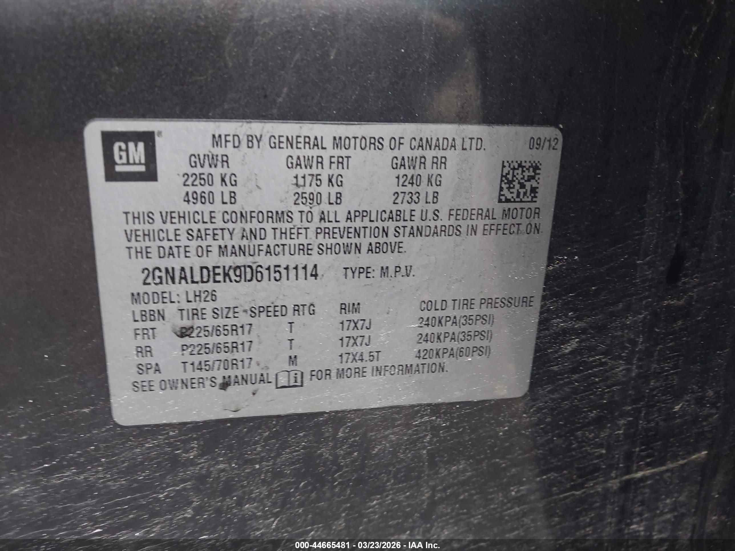 CHEVROLET EQUINOX image 9
