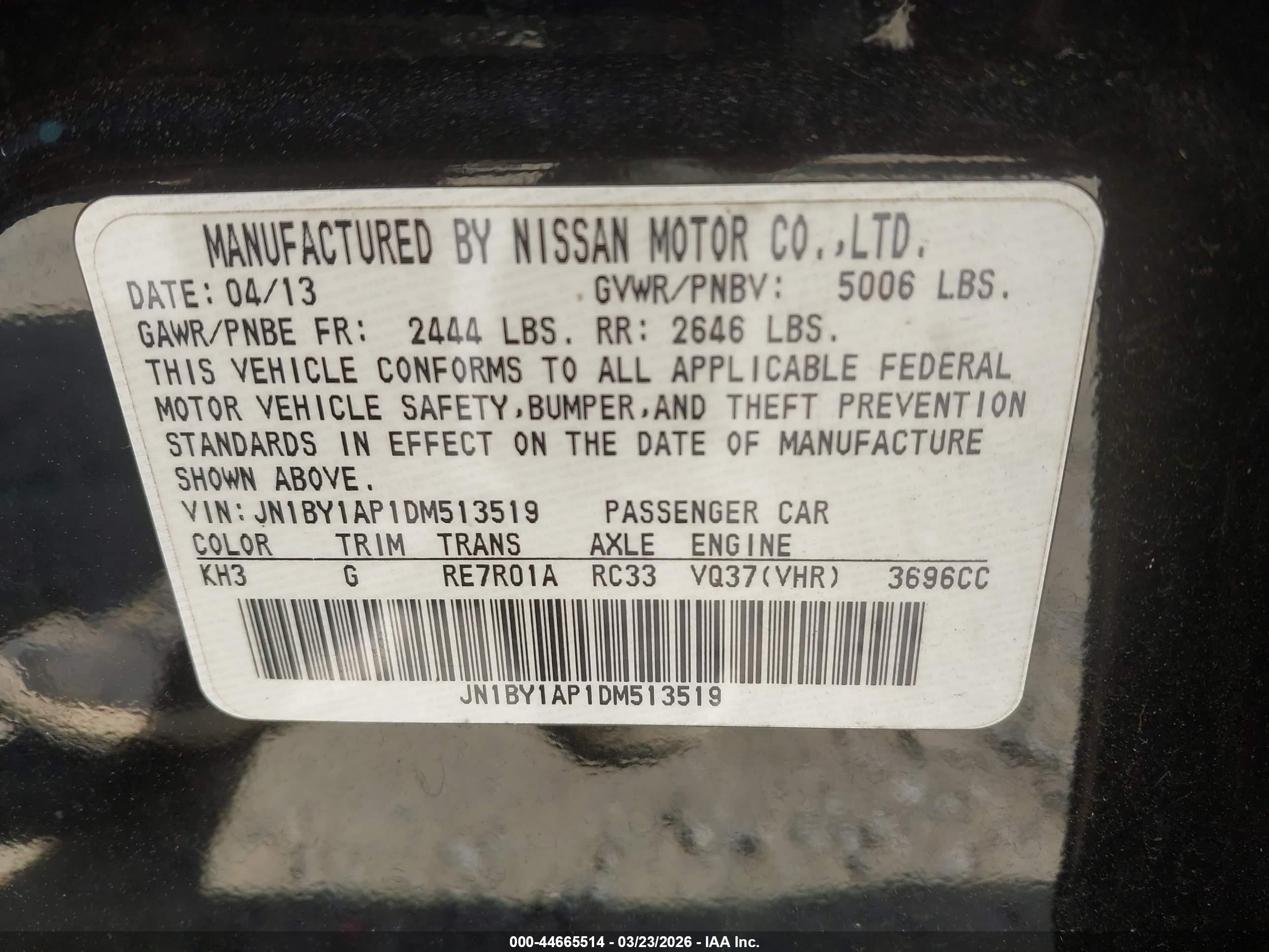 INFINITI M37 image 9