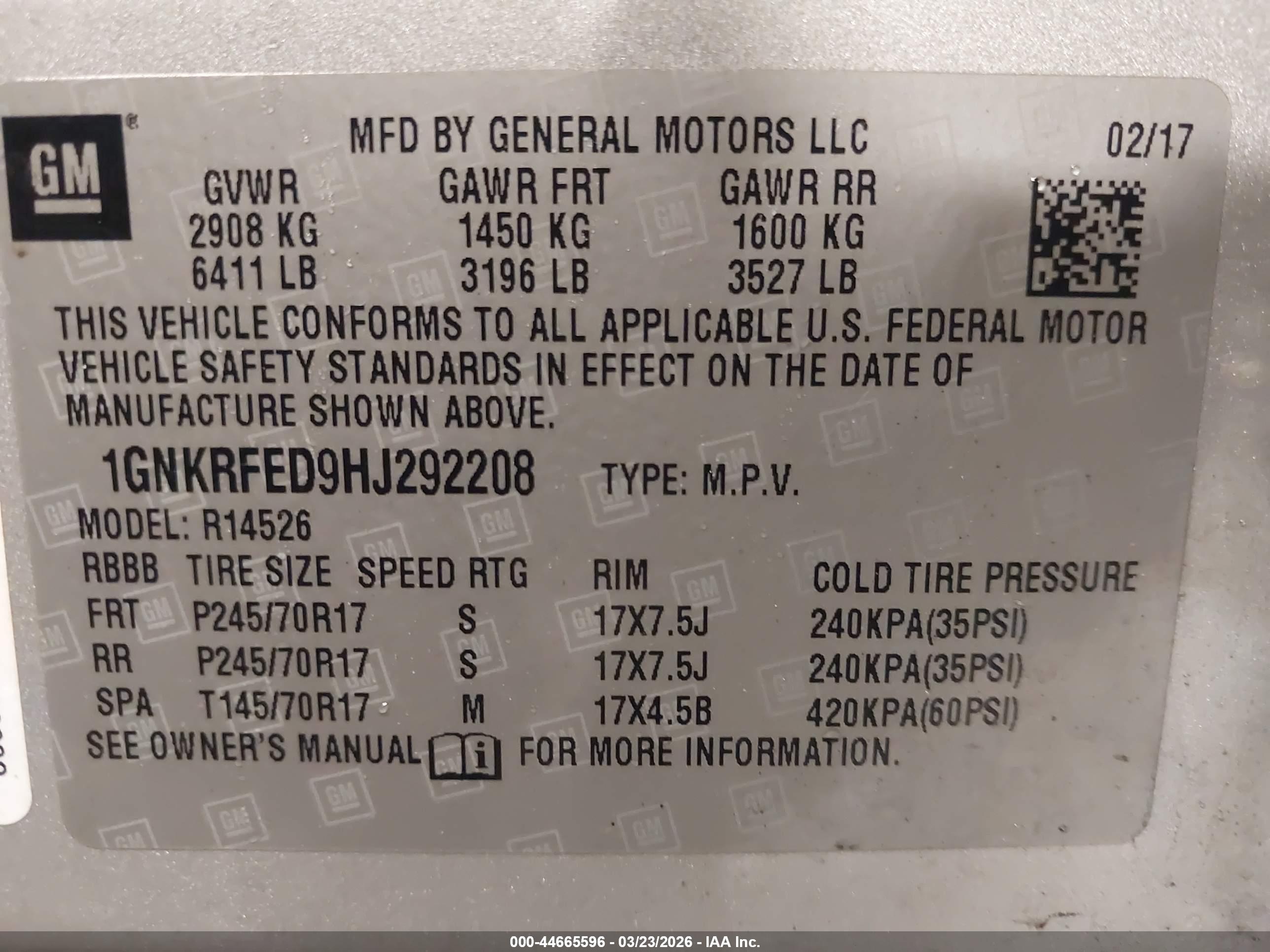 CHEVROLET TRAVERSE image 9