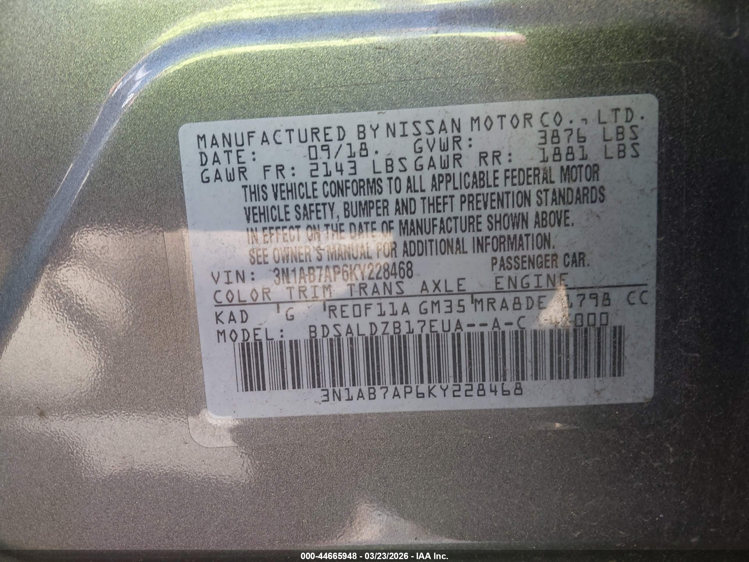 NISSAN SENTRA image 9