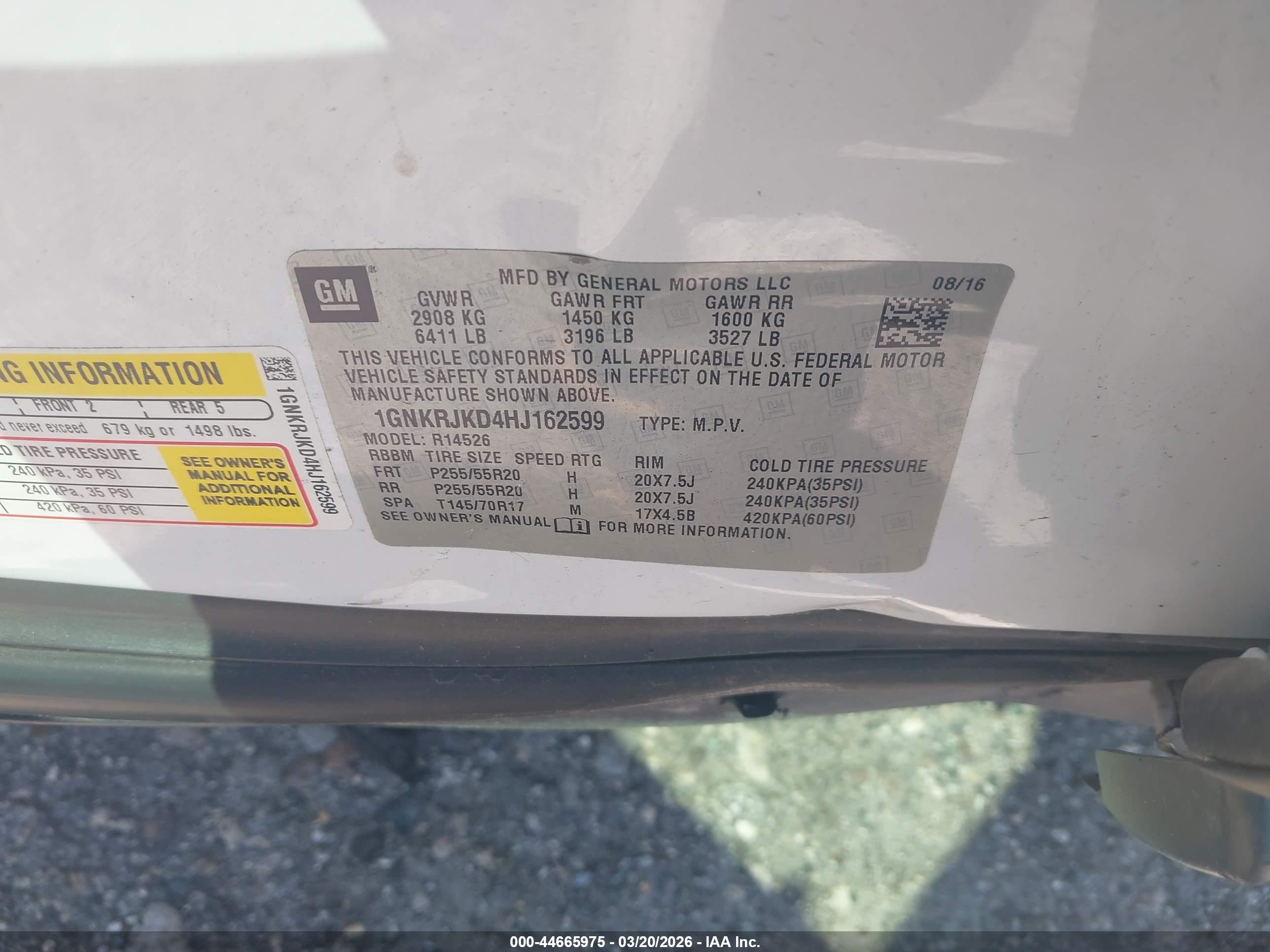 CHEVROLET TRAVERSE image 9