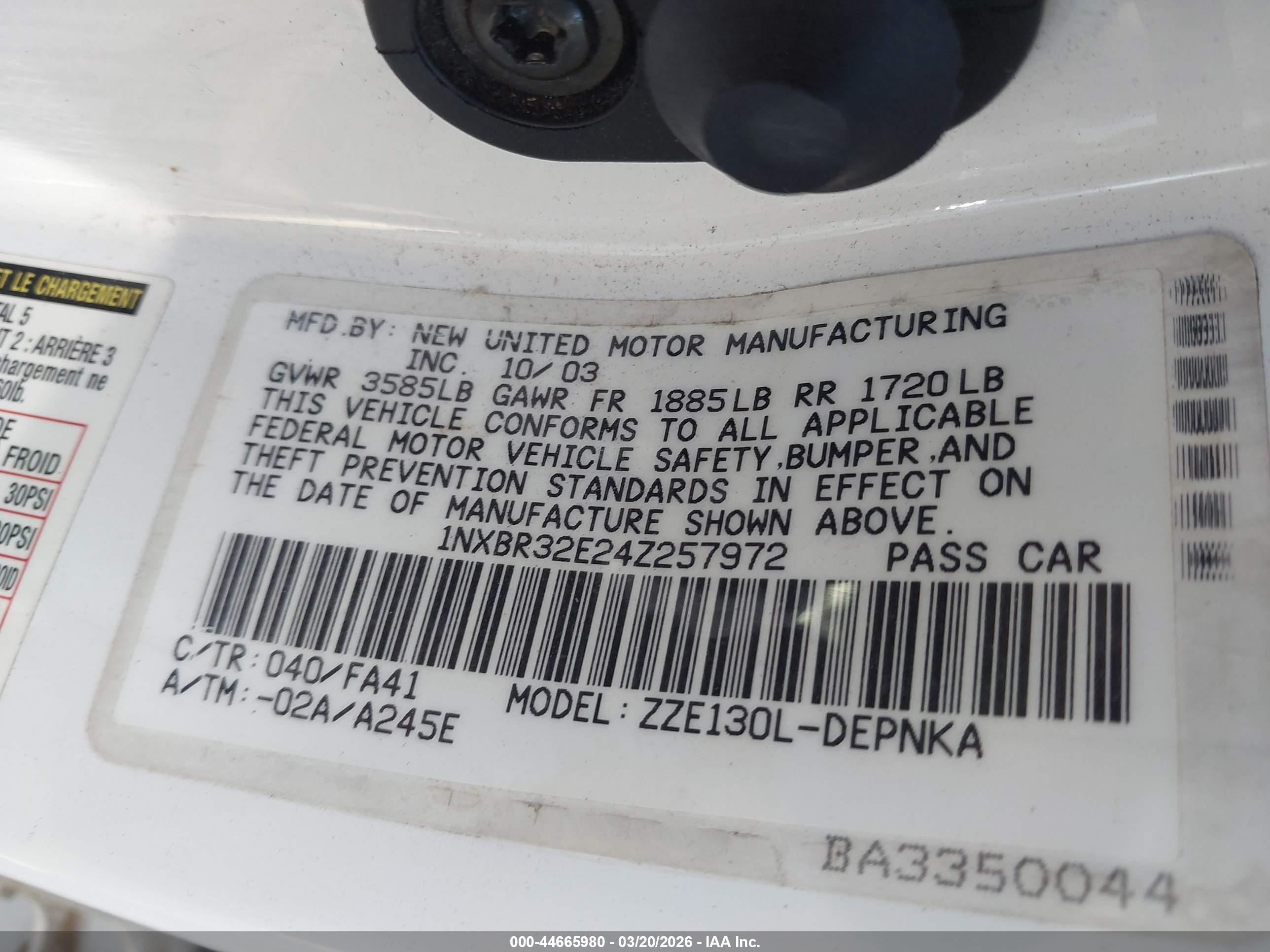 TOYOTA COROLLA image 9