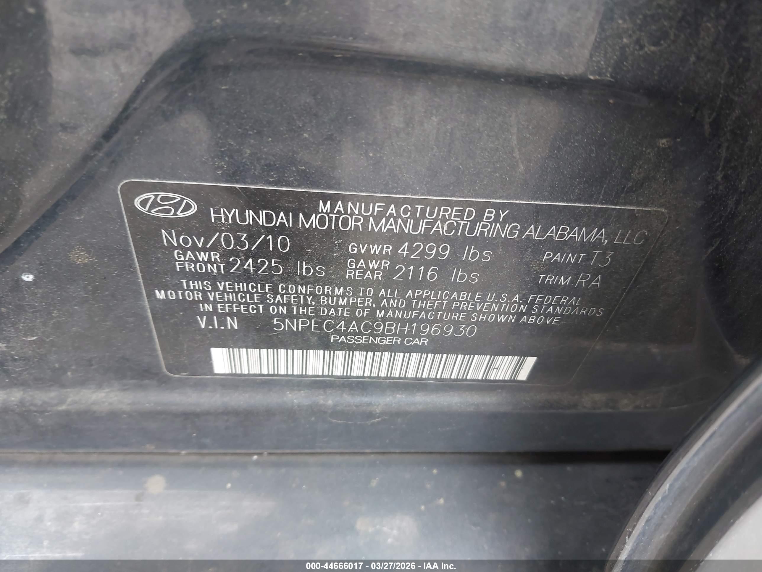 HYUNDAI SONATA image 9