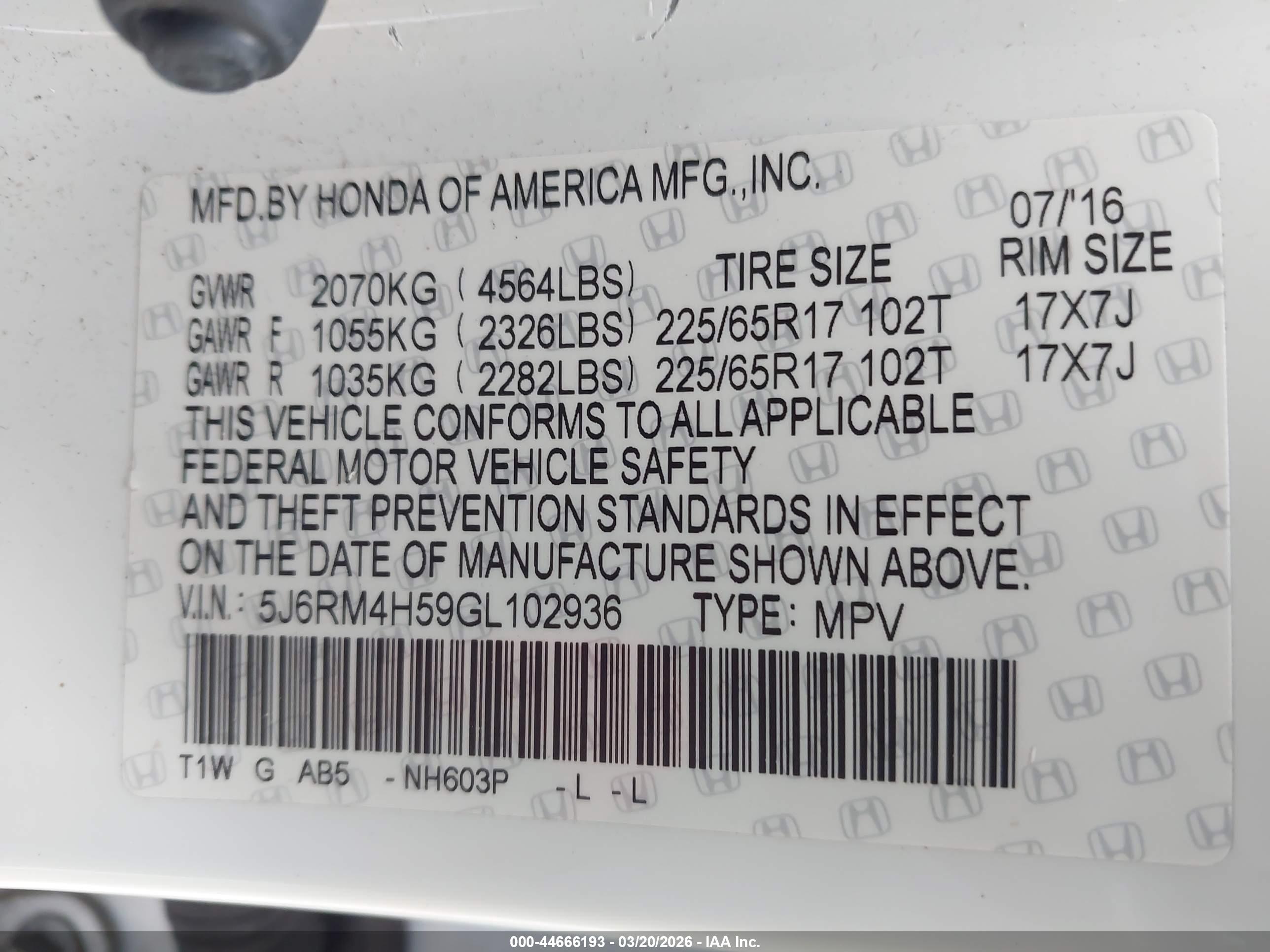 HONDA CR-V image 9