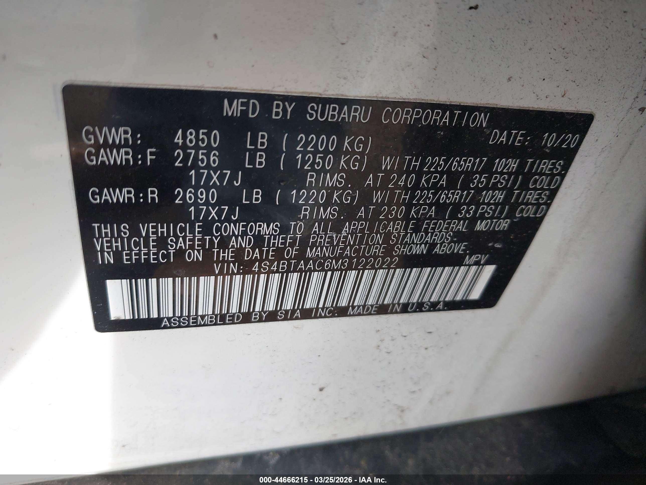 SUBARU OUTBACK image 9