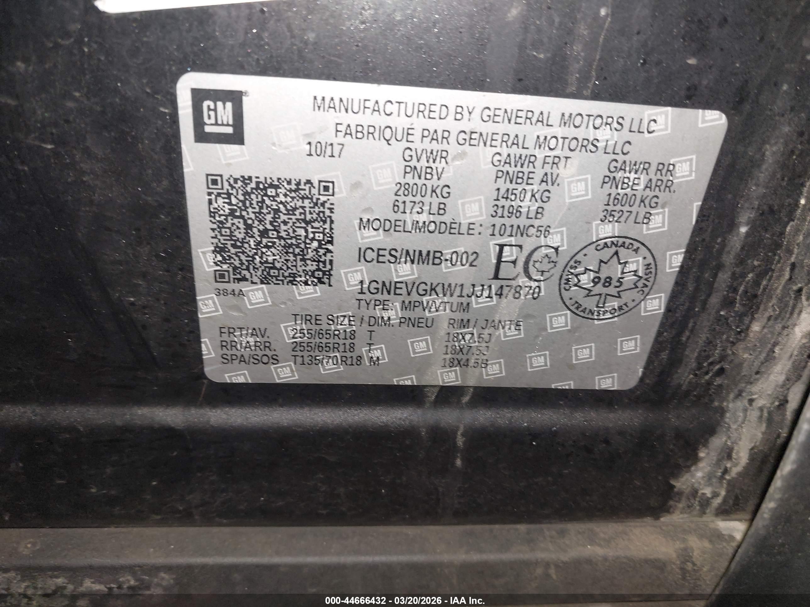 CHEVROLET TRAVERSE image 9