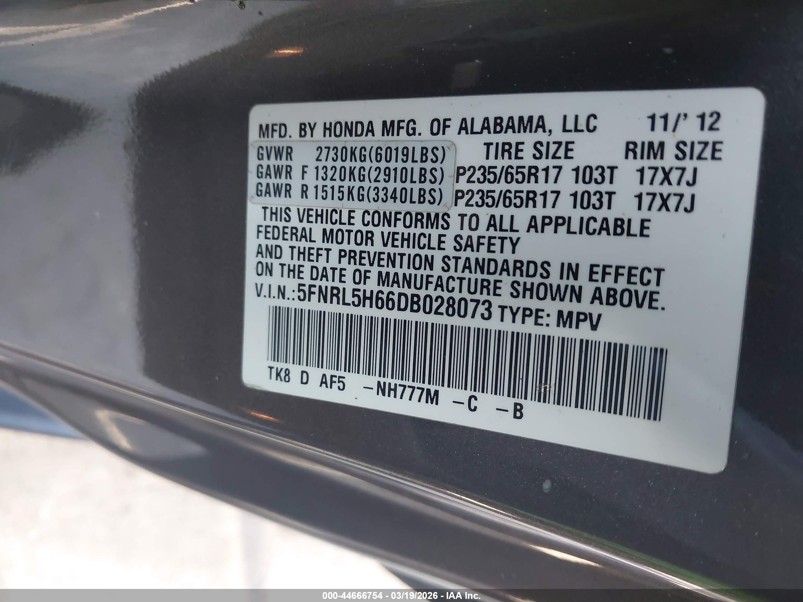 HONDA ODYSSEY image 9