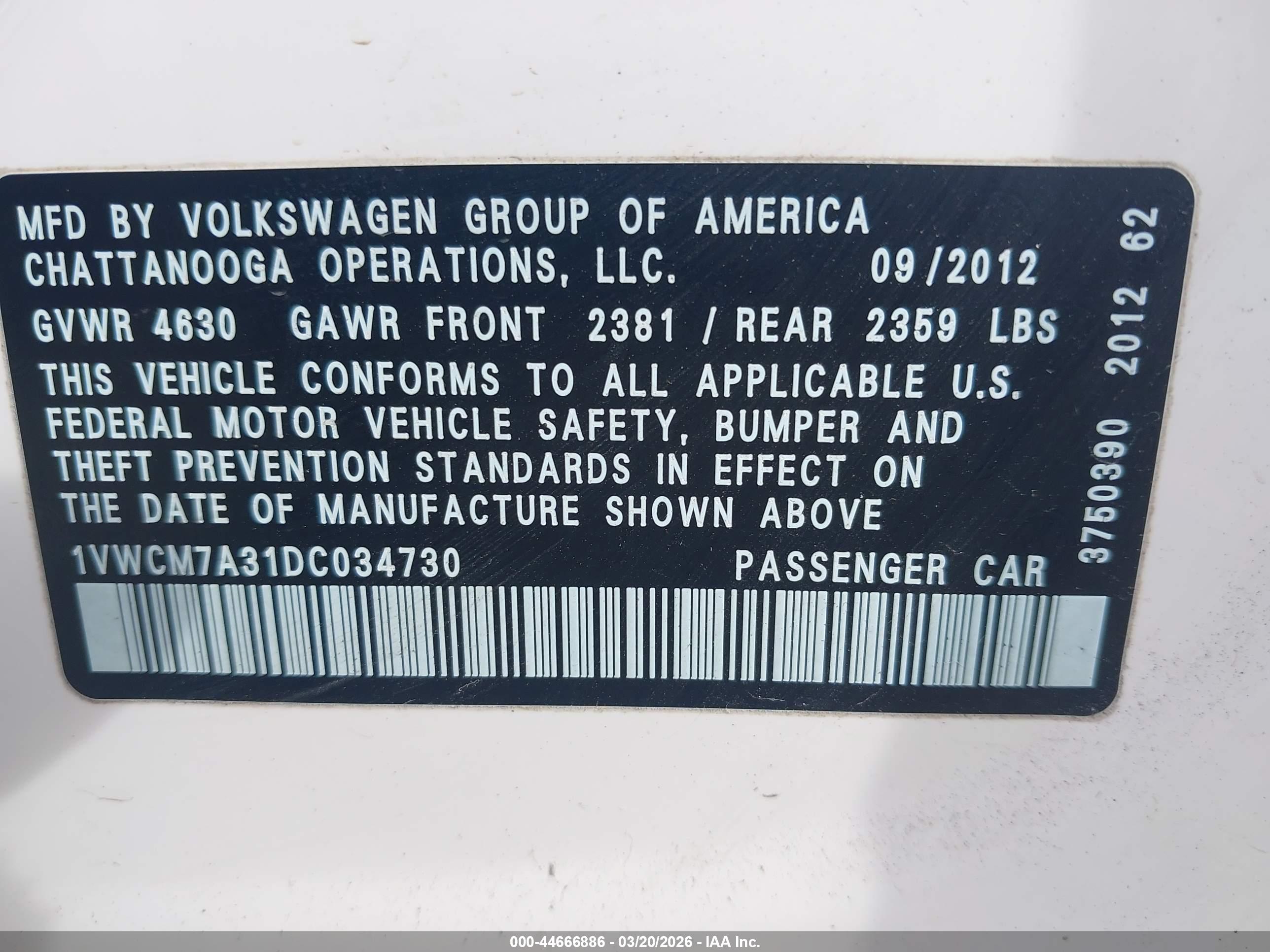 VOLKSWAGEN PASSAT image 9