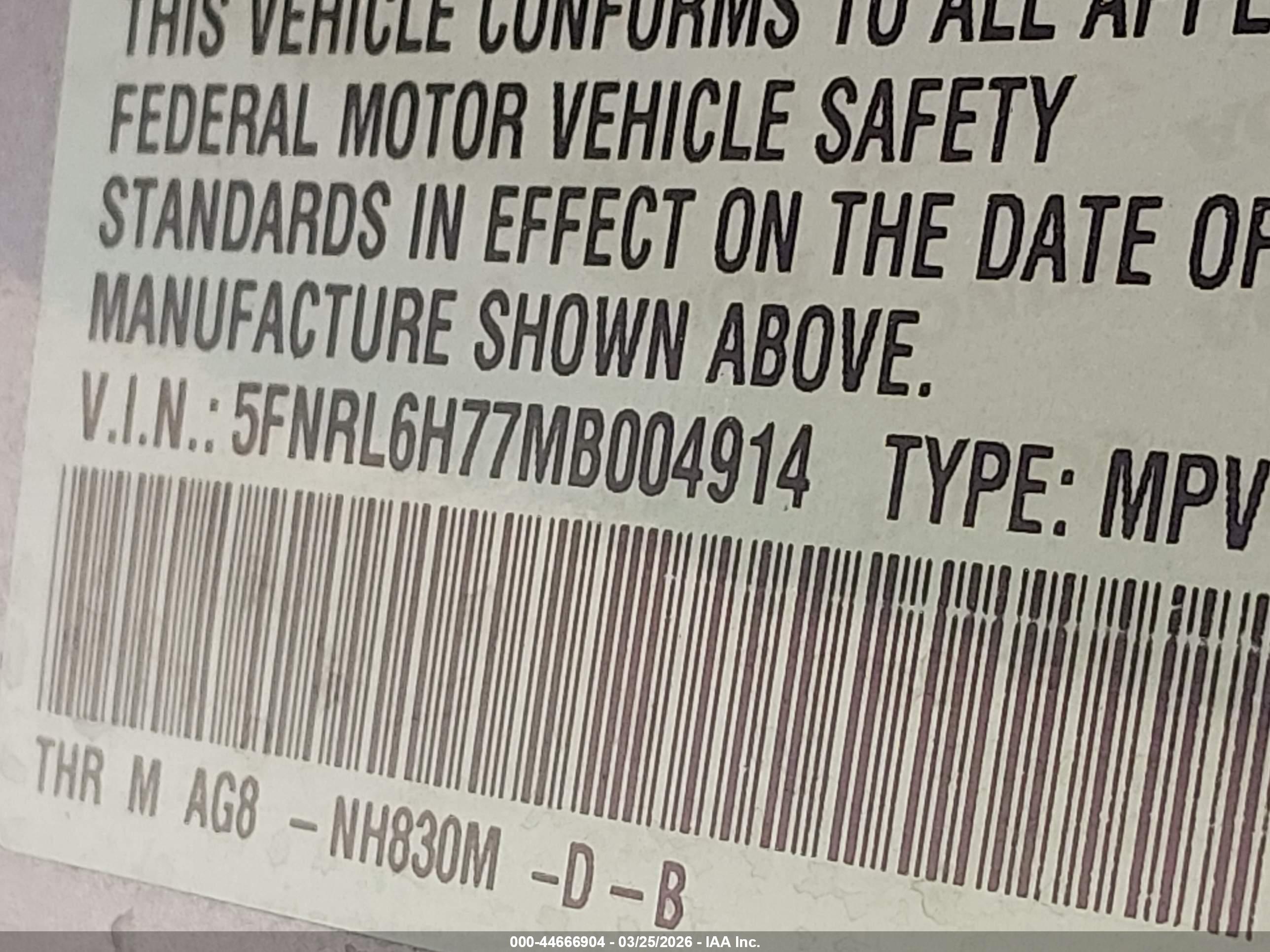 HONDA ODYSSEY image 9