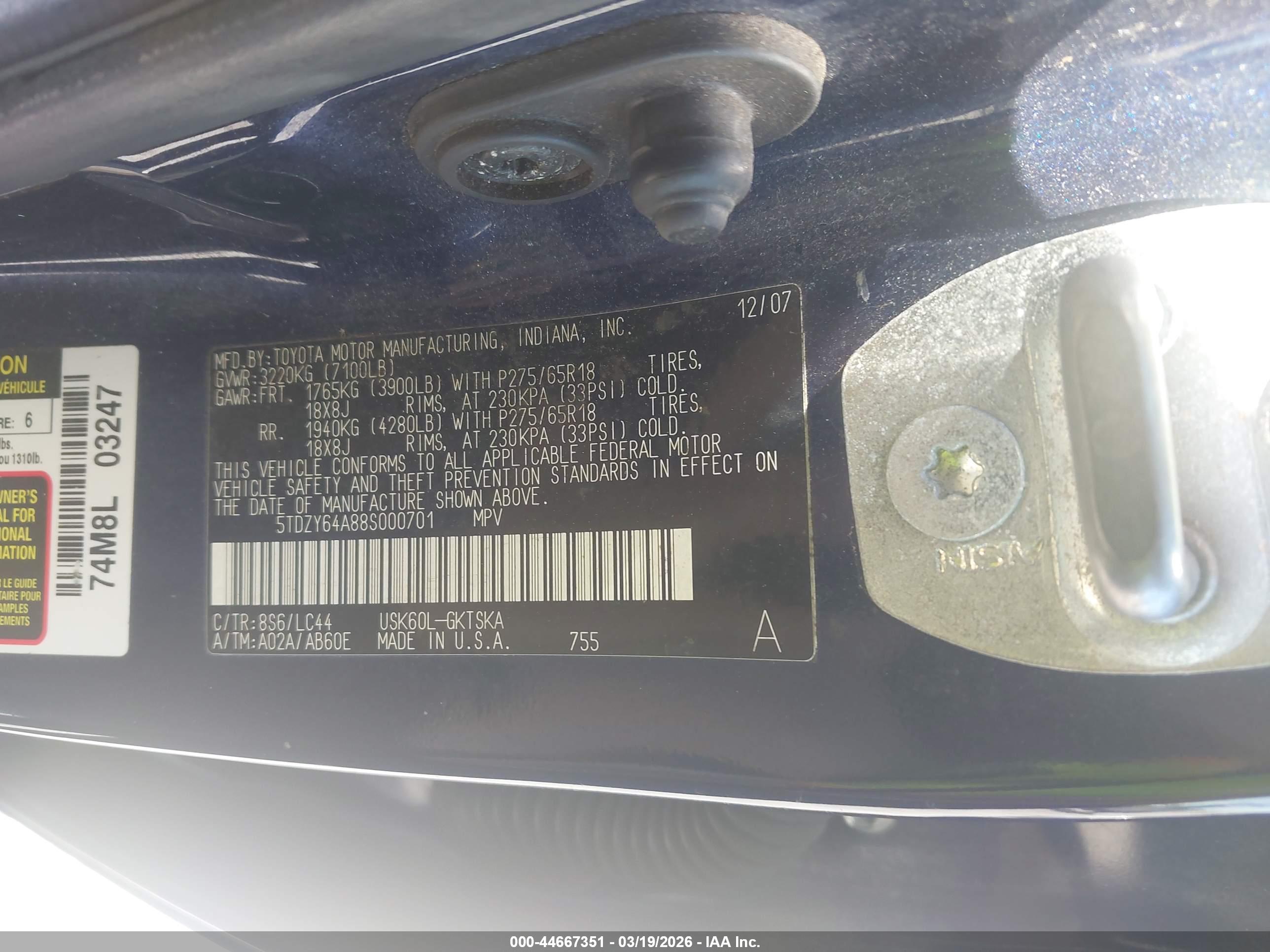 TOYOTA SEQUOIA image 9