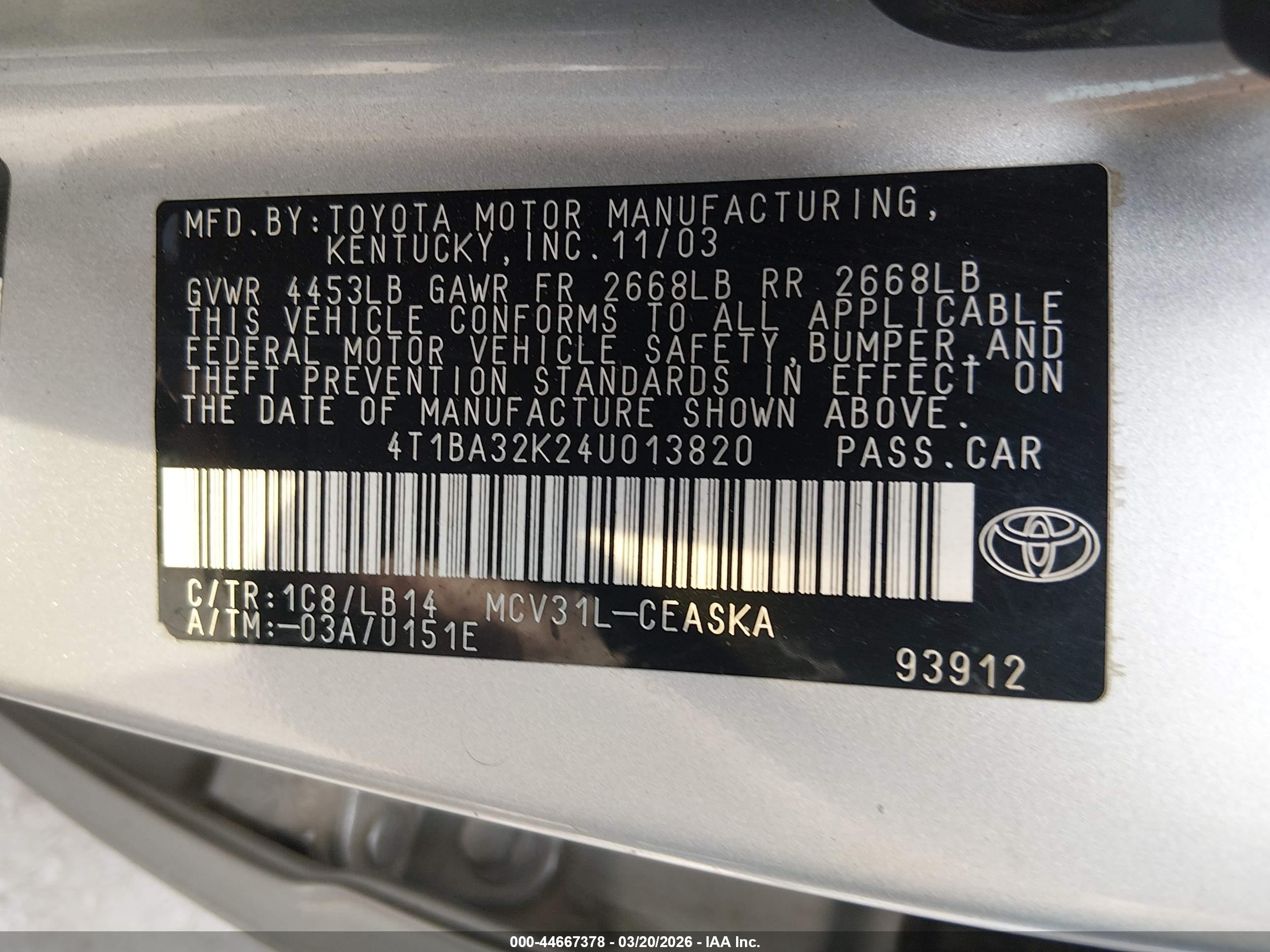 TOYOTA CAMRY image 9